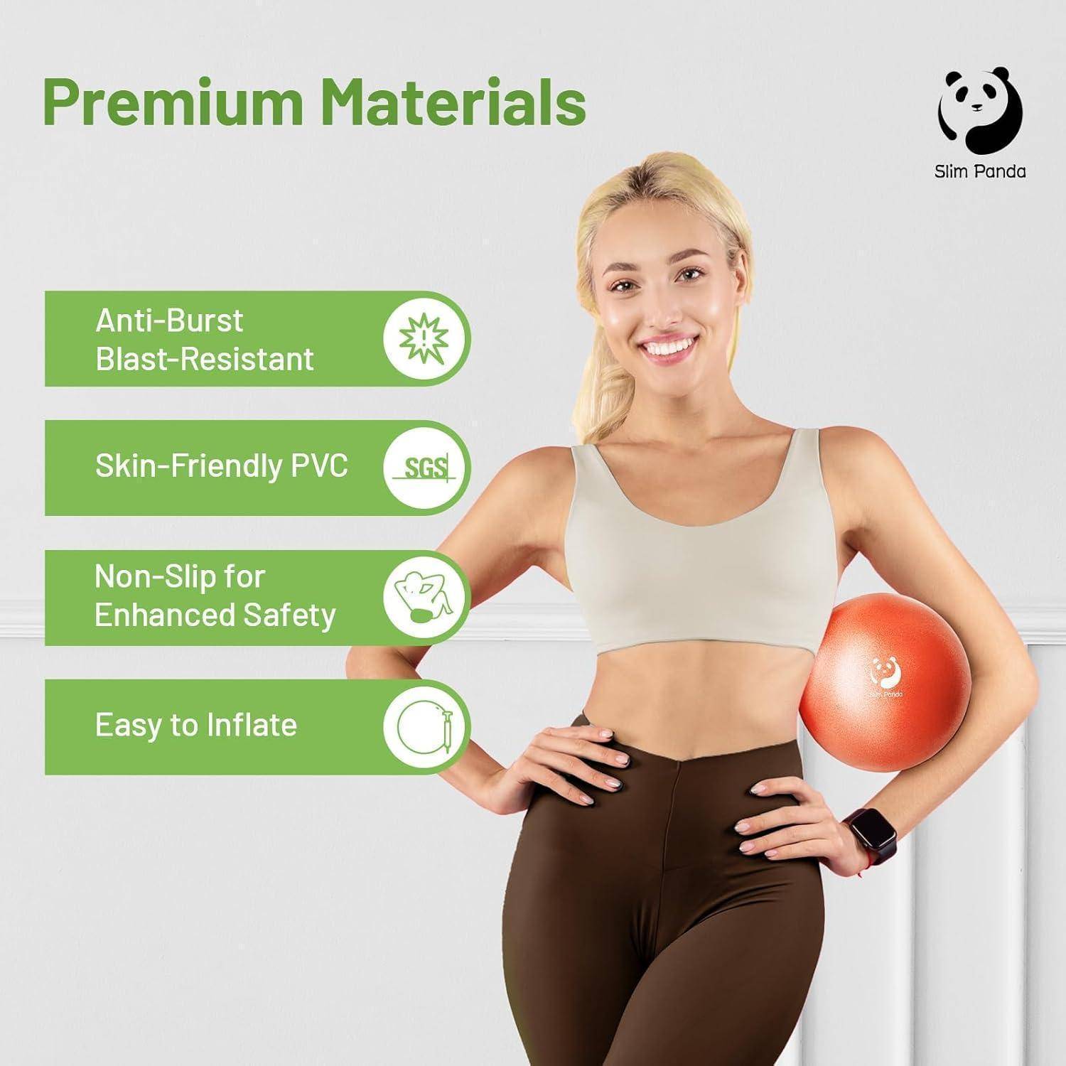 Gymnastikball 23-25cm Pilates aufblasbar Fitness Balance Orange