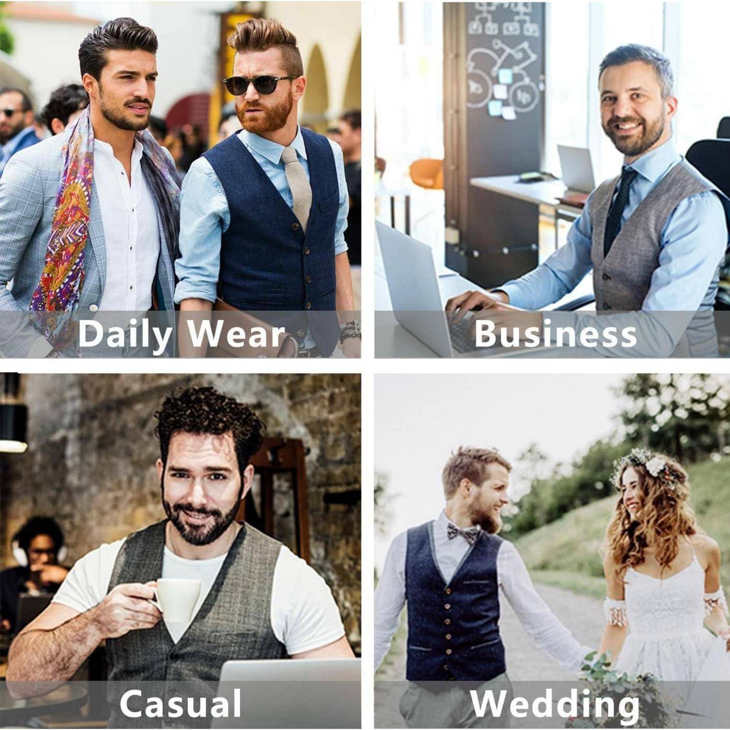 „Alltags-, Geschäfts-, Casual- und Hochzeitsstile