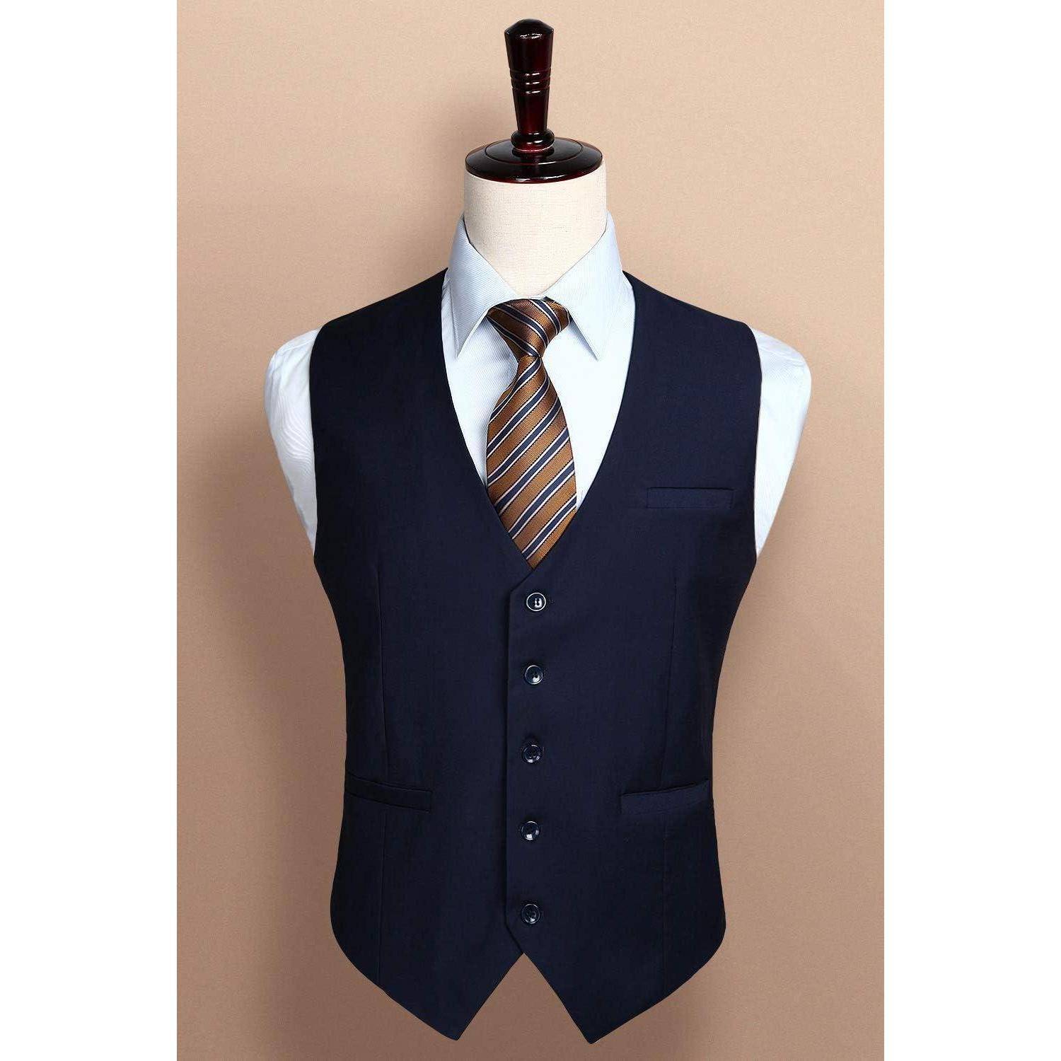 Weste Herren Baumwolle Hochzeit Party M Marineblau