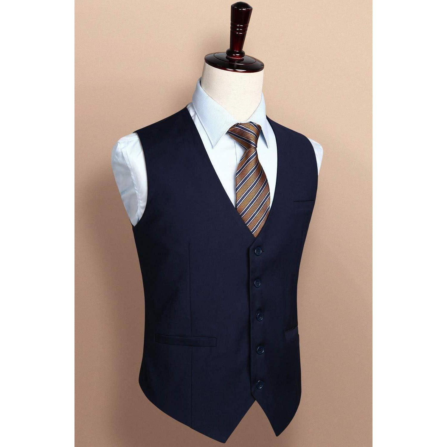 Weste Herren Baumwolle Hochzeit Party M Marineblau