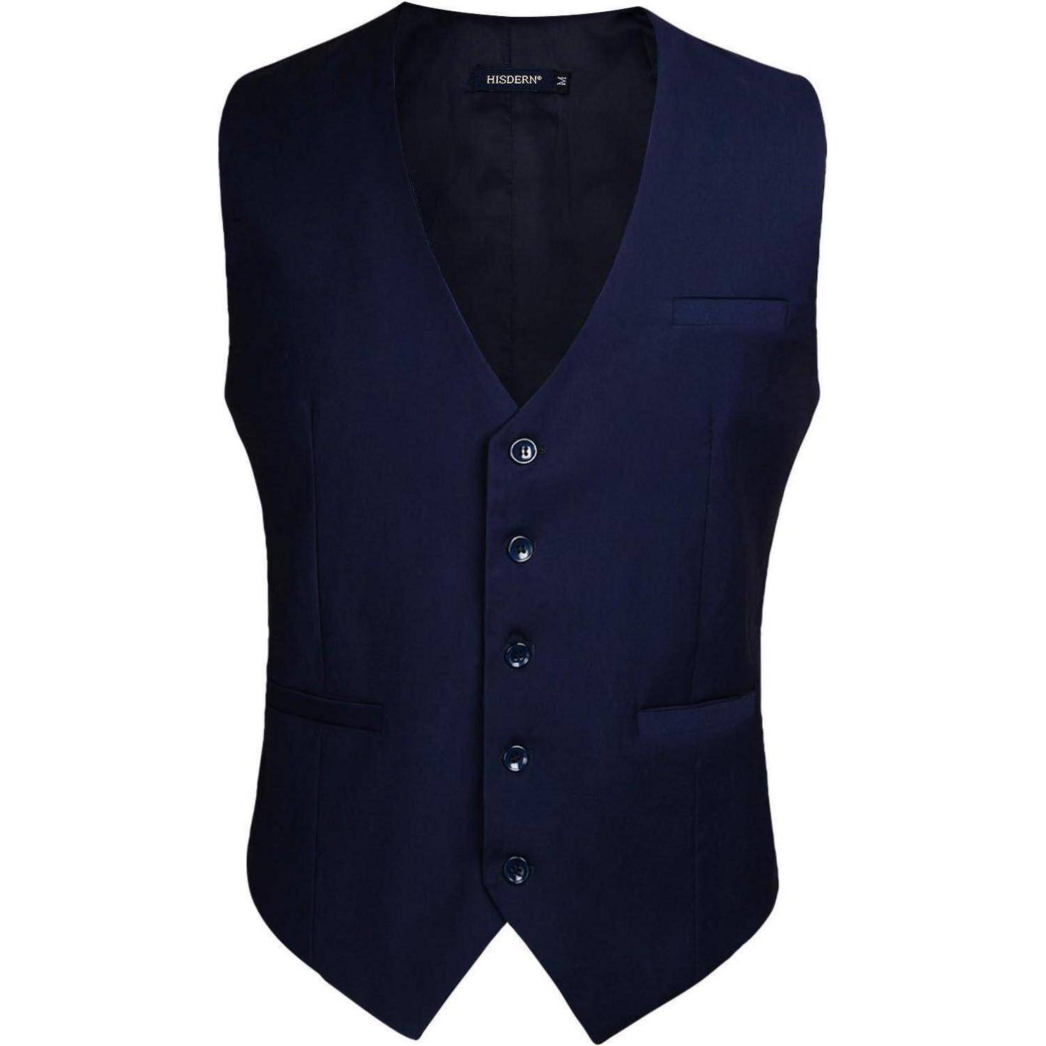 Weste Herren Baumwolle Hochzeit Party M Marineblau