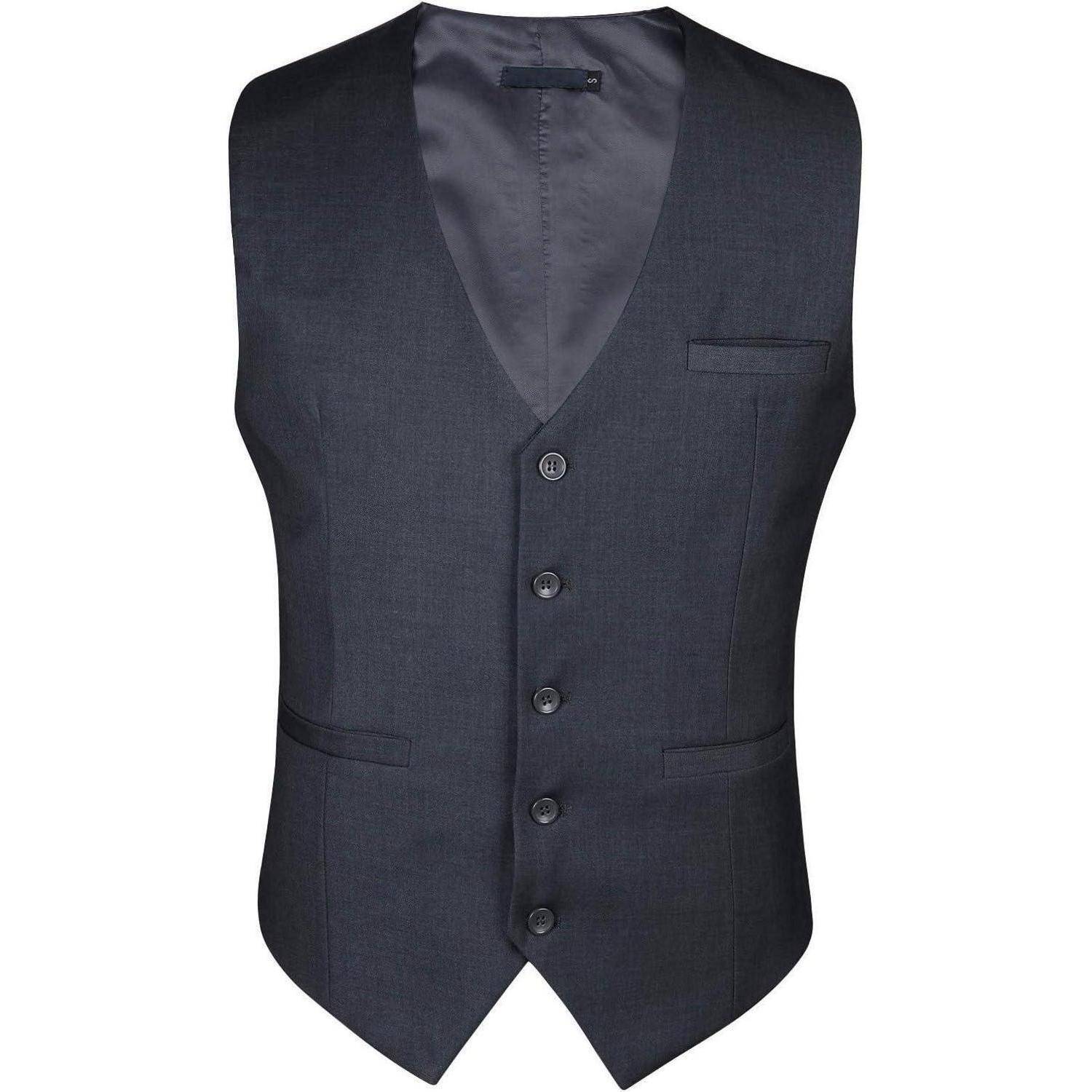 Anzugweste Herren Hochzeit Business Taschen XS 4XL XS Grau
