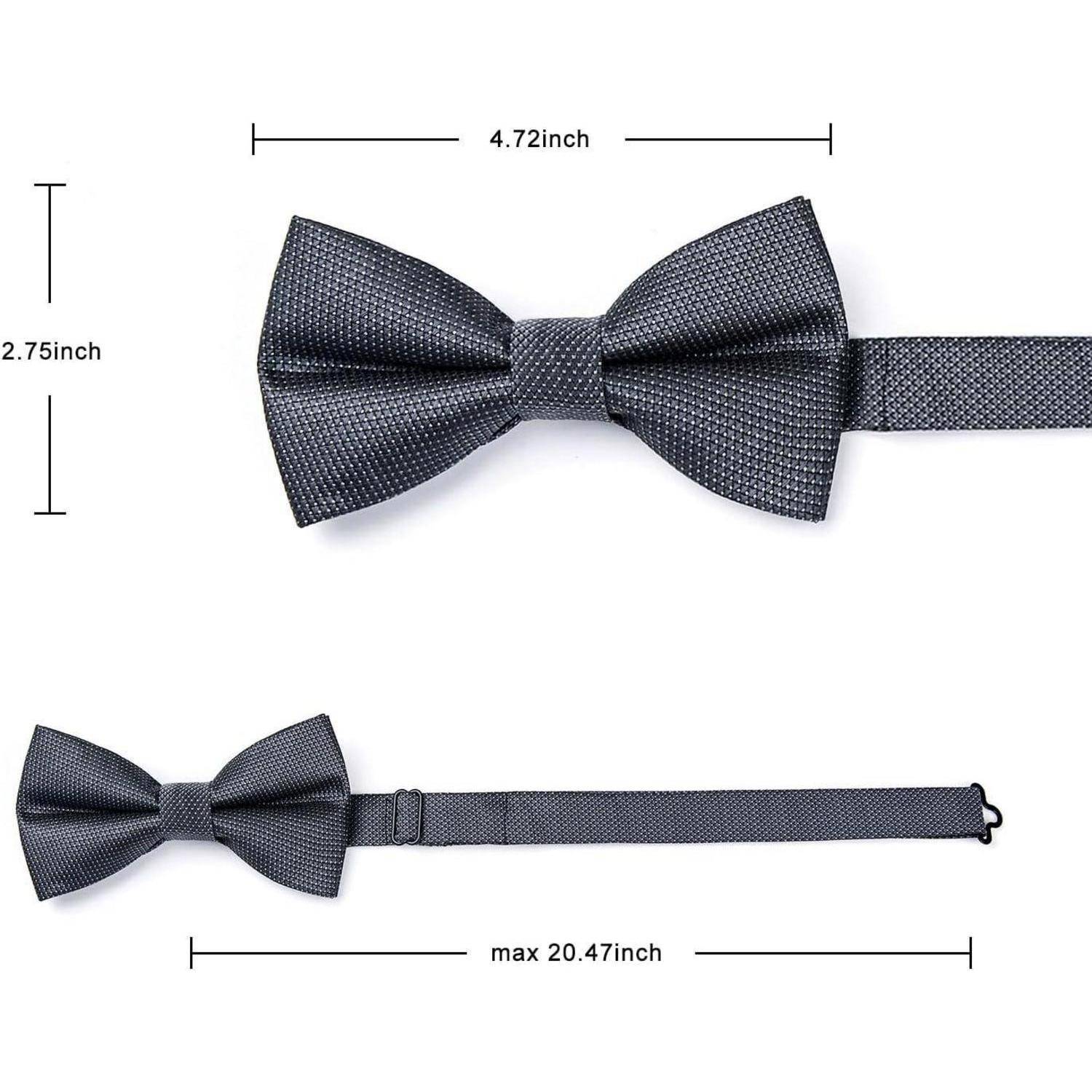 Fliege vorgebundene Herren Einstecktuch Smoking Hochzeit A2-taupe