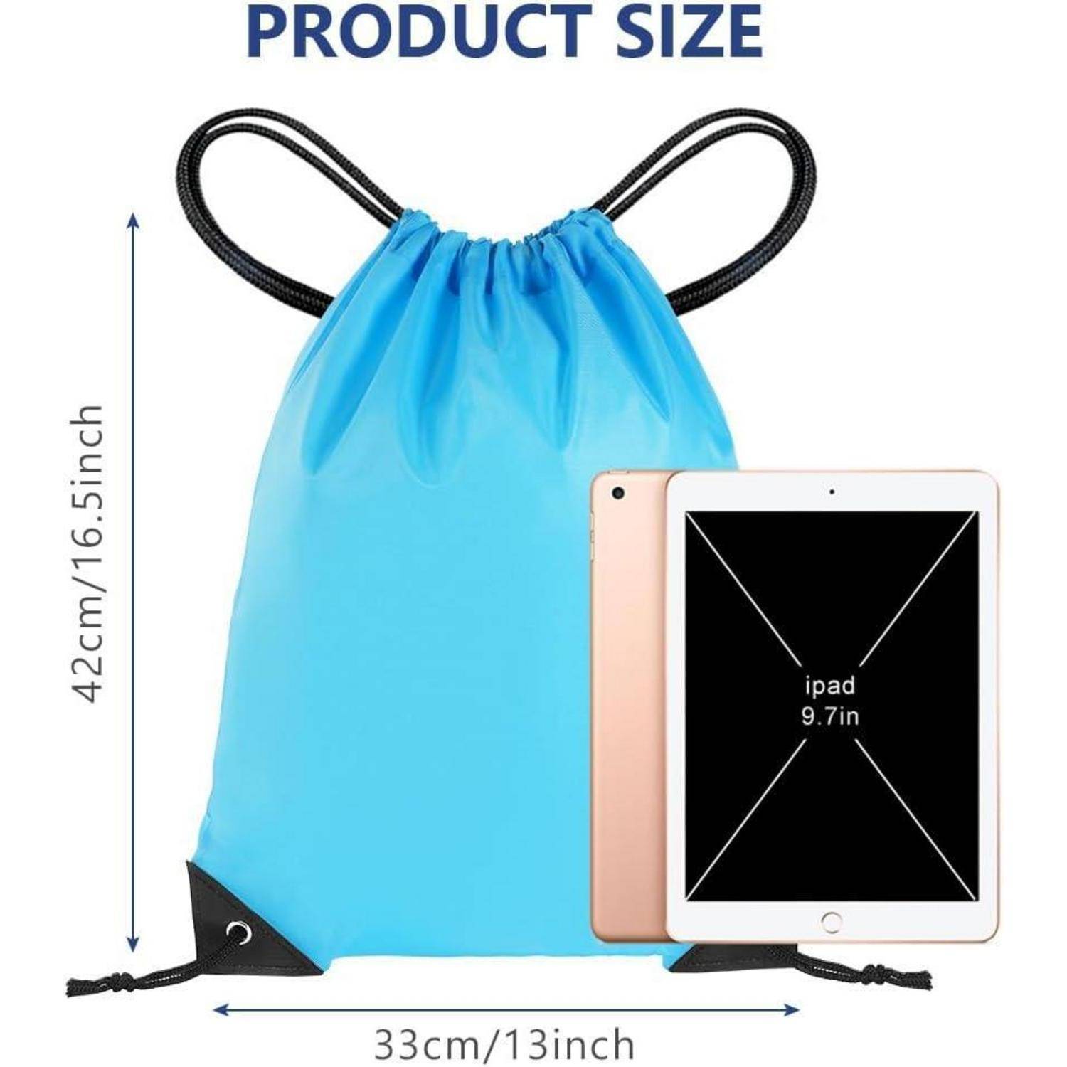 Kordelzugbeutel Wasserdicht Sporttasche Unisex Blau