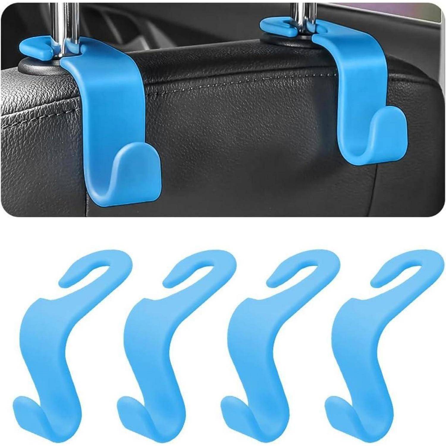 Autokopfstütze 4er Aufhänger Taschen Spielzeug versteckt Himmelblau