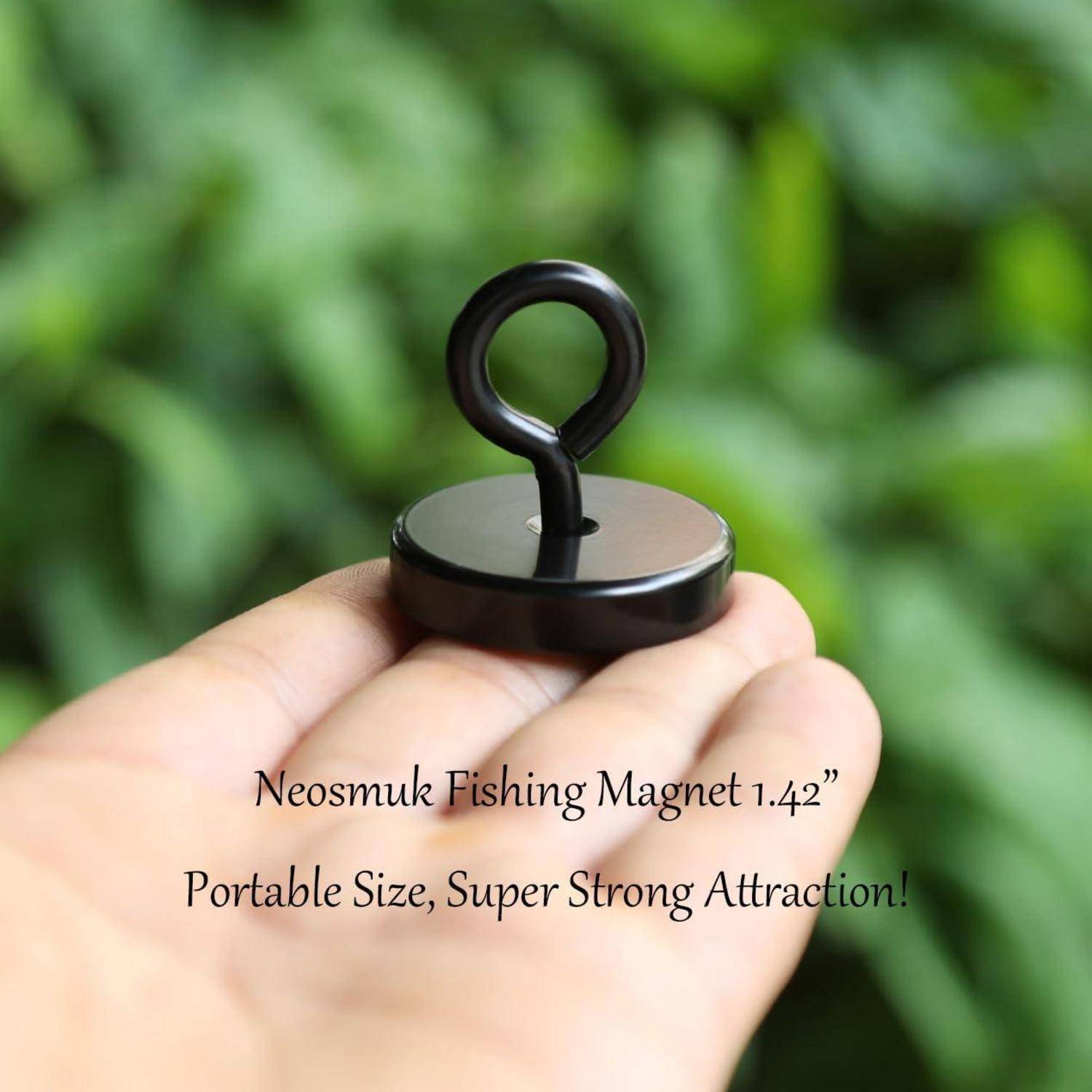 Angelmagnet 3,6cm 36mm Schwarz