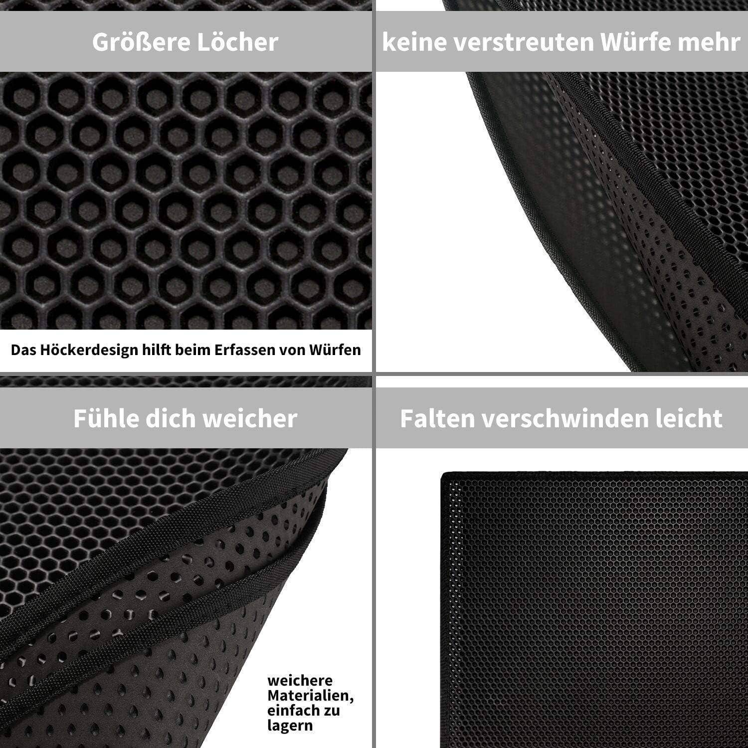 Katzenklo Matte Katzenstreu Unterleger Wabendesign Schwarz(61*38CM)
