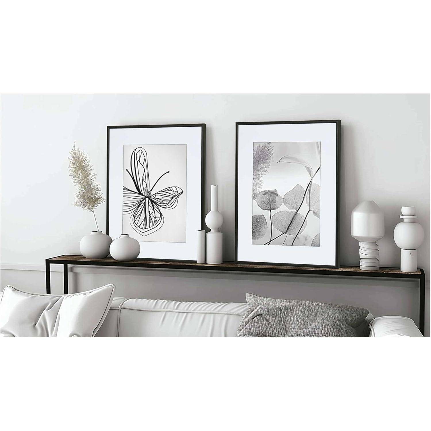 Bilderrahmen A3 29,7x42 cm Schwarz Alu | Schwarz A3(29,7x42cm) 2x