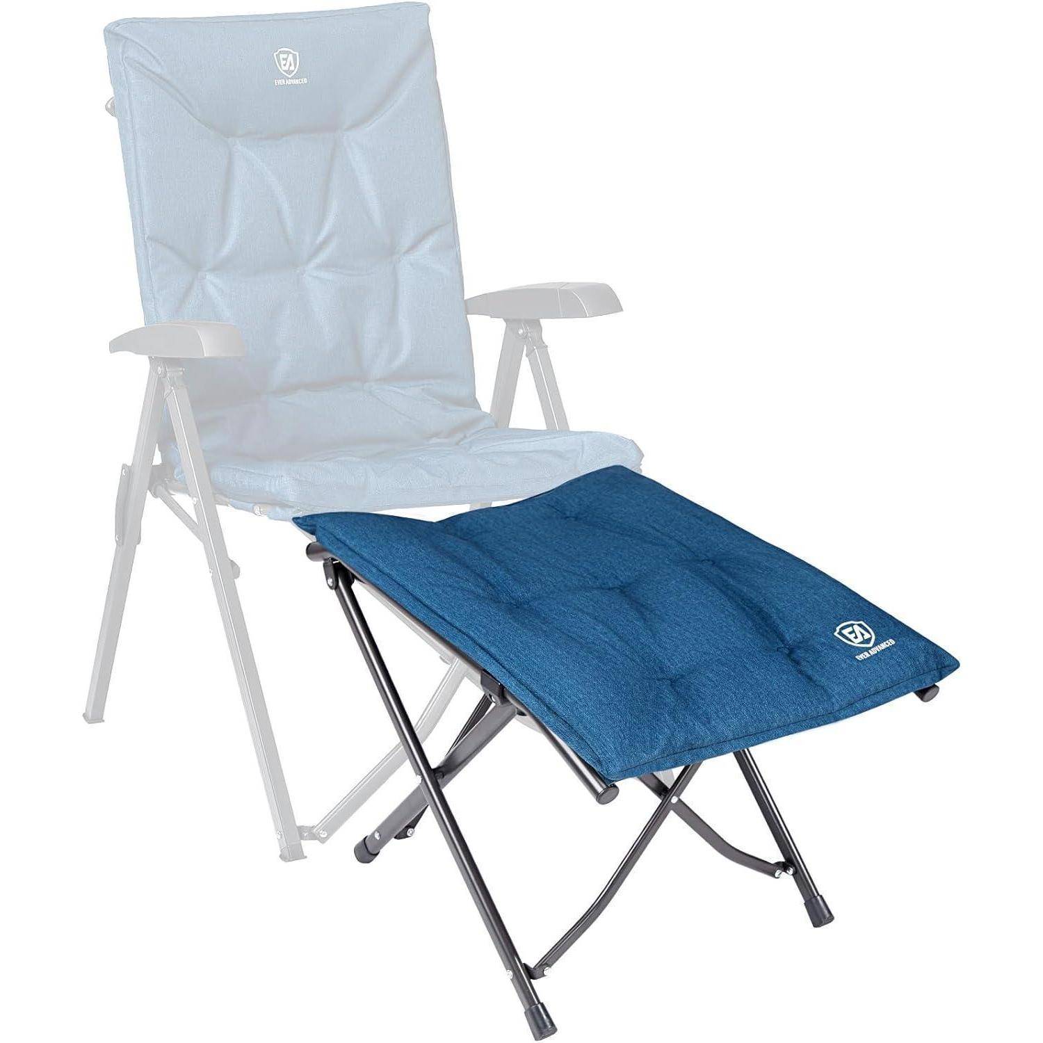 Fußhocker Klapphocker Fußablage Fußstütze 47cm Gitter Blau