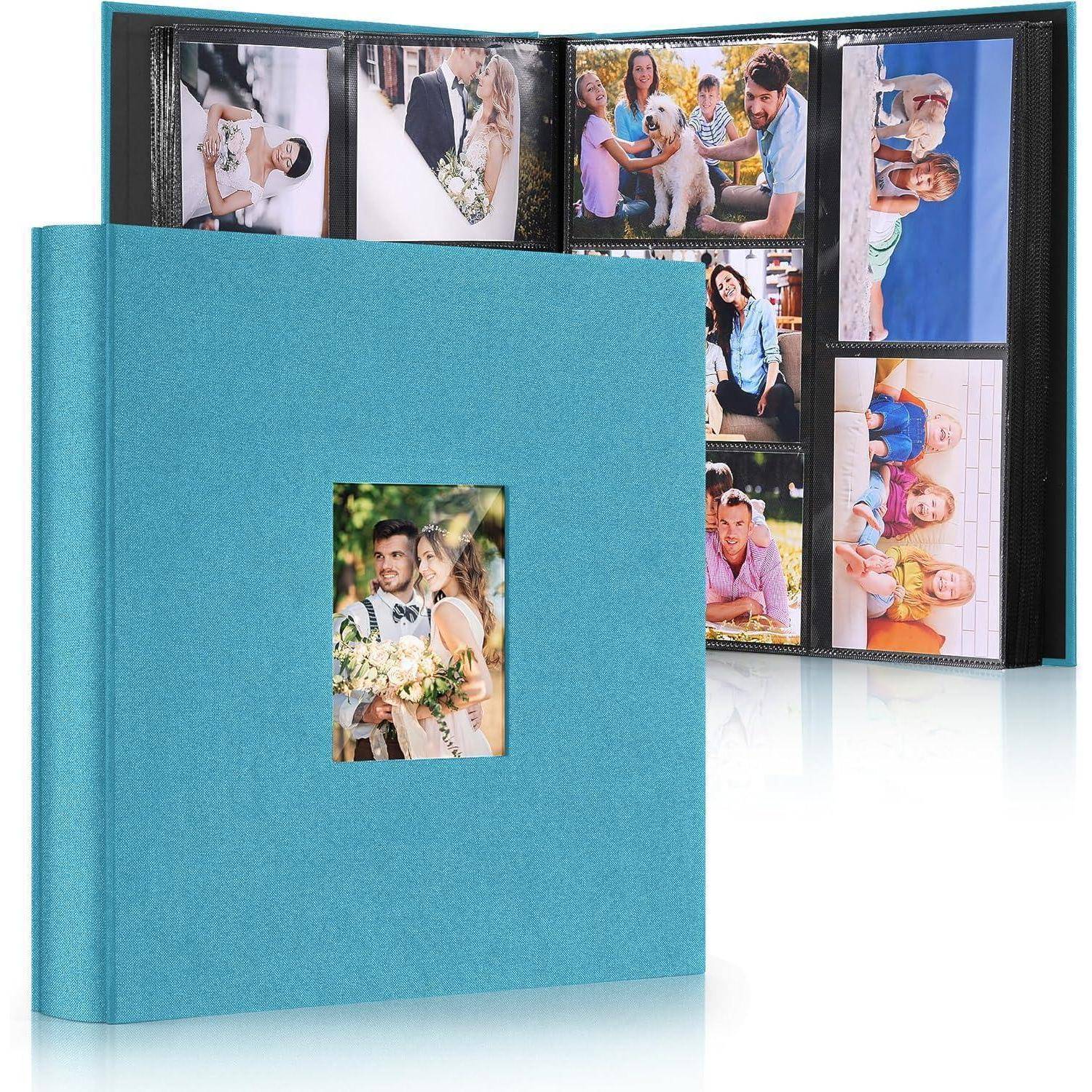 Fotoalbum Einsteckalbum 600 Fotos 10x15cm 600 Fotos Himmelblau