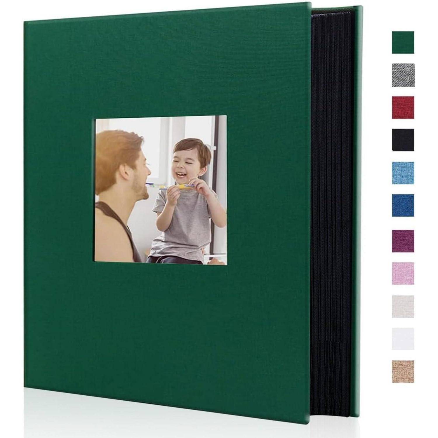 Fotoalbum Einsteckalbum 10x15 400 Taschen 400 Pockets Dunkelgrün