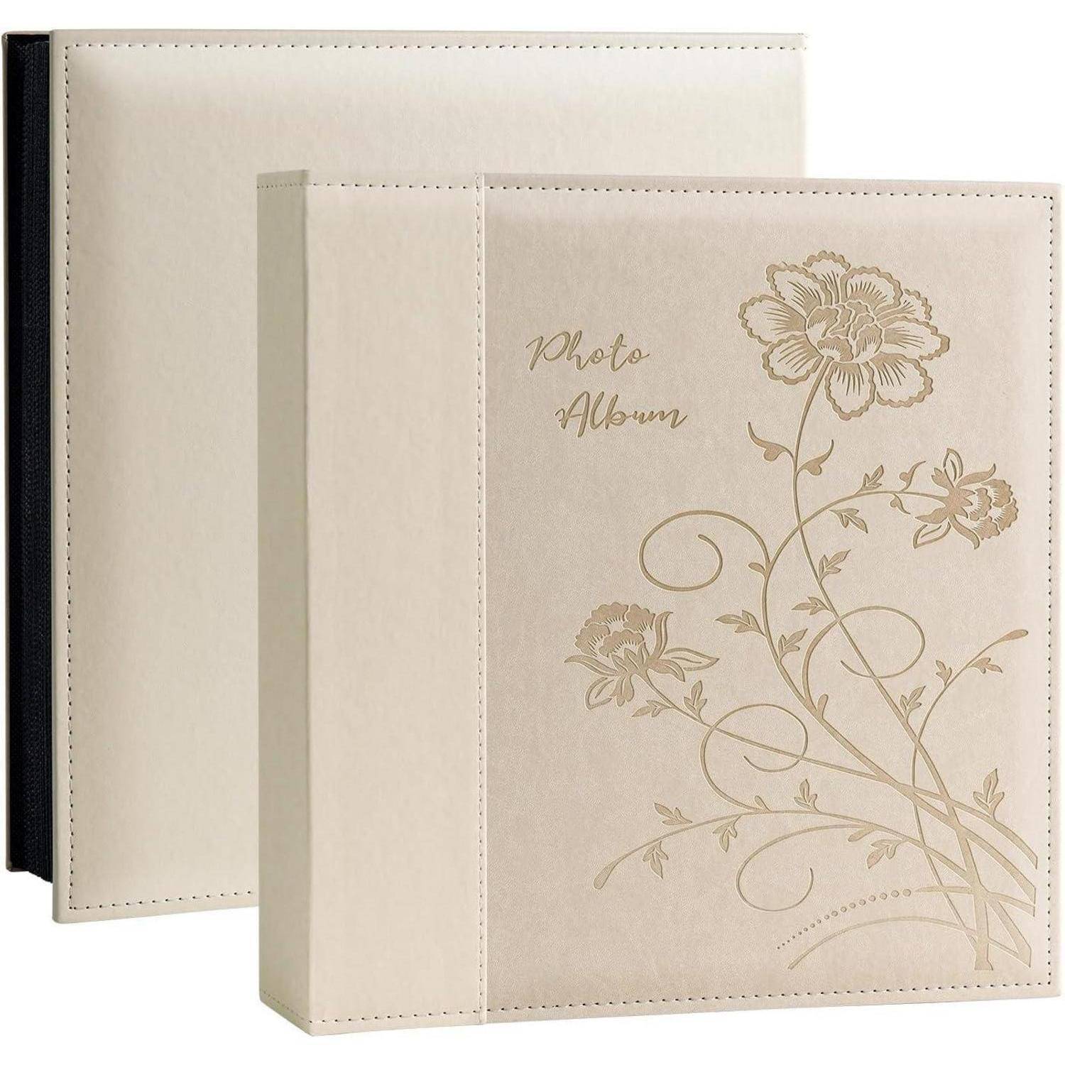 Fotoalbum 10x15 600 Fotos Slip in Leder Hochzeitsalbum 600 Fotos Beige