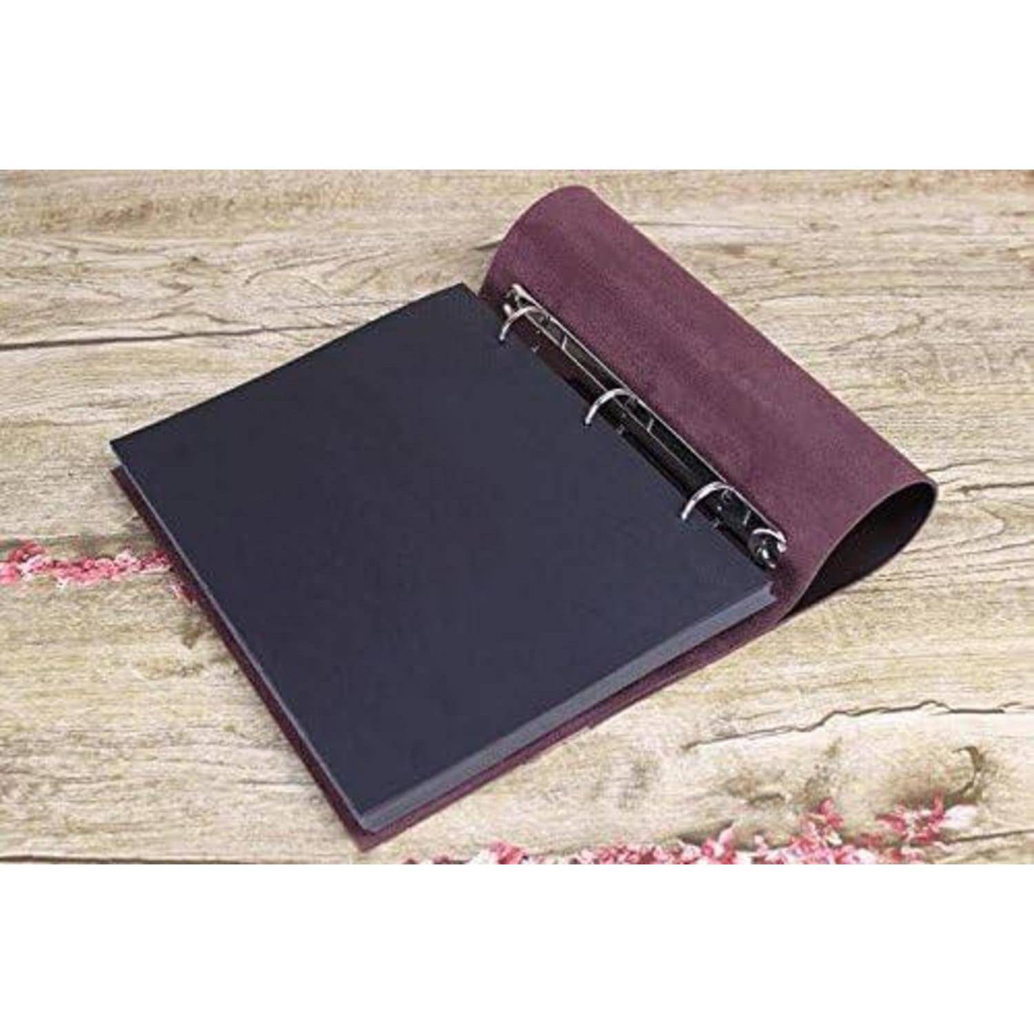 Fotoalbum Schwarze Seiten 23x19cm Medium Schwarze Ersatzseite 20 Blatt