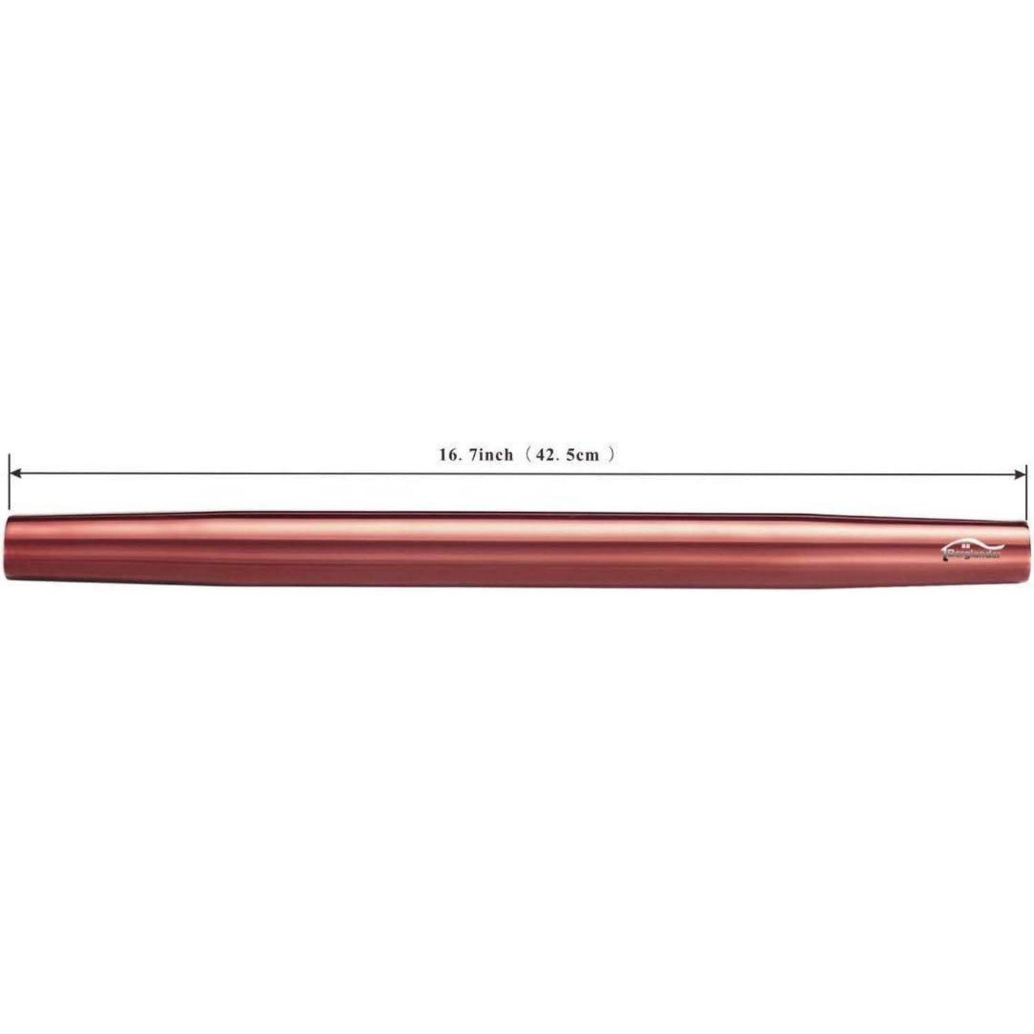 Nudelholz 42cm Edelstahl Pizzateig Kuchen Geschenkideen 3 Roségold