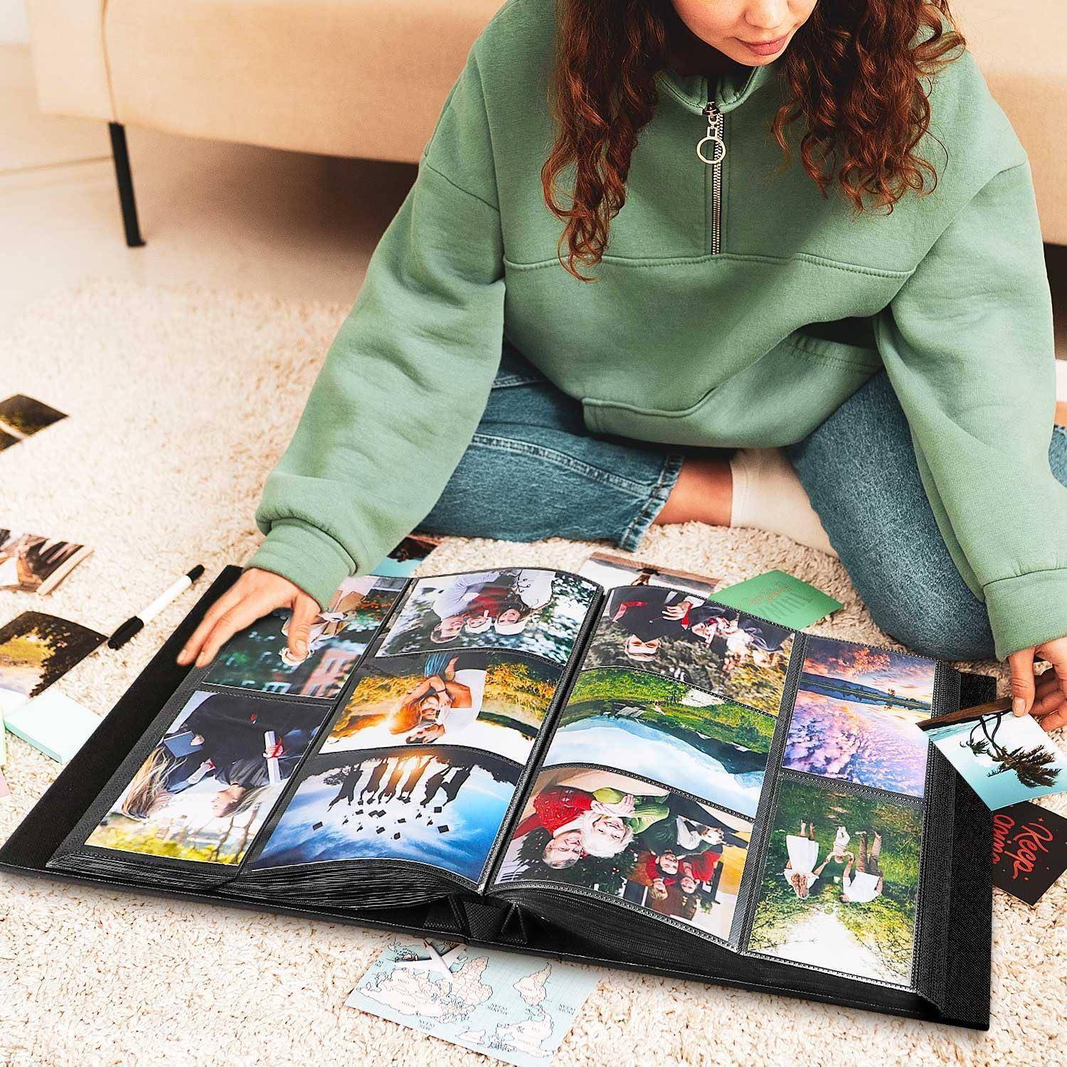 Fotoalbum 10x15 cm 1000 Taschen Hardcover 1000 Fotos Violettes Gold