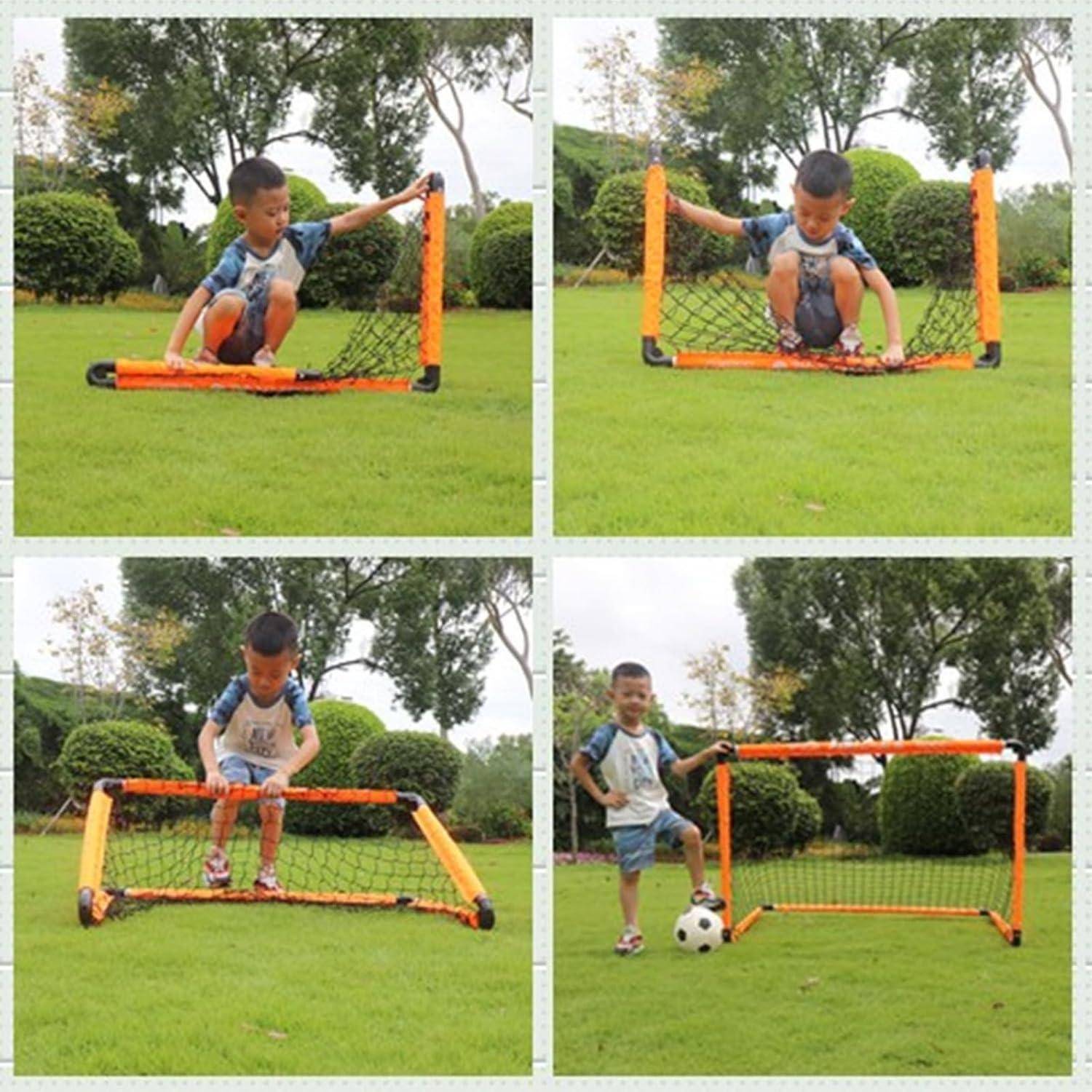 Fußballtor klappbar Kinder mini 60x45cm 90x60cm fussballtor orange