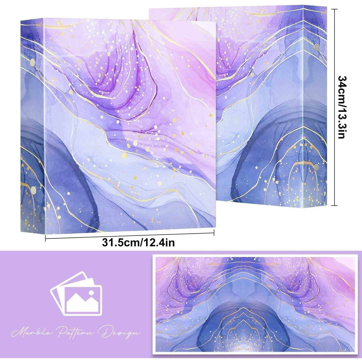 Fotoalbum 10x15 cm 1000 Taschen Hardcover 1000 Fotos Violettes Gold
