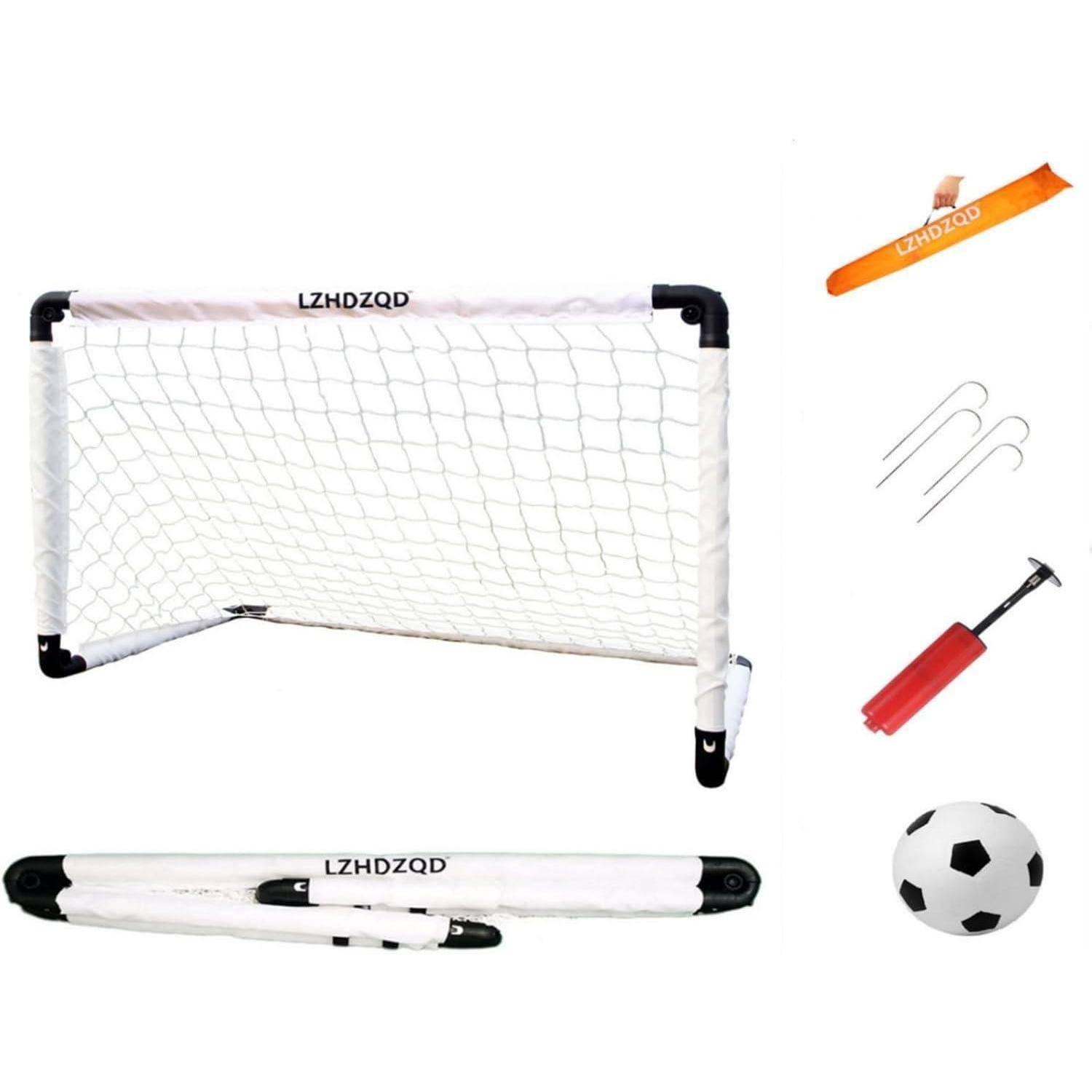 Fußballtor Klappbar Mini Kinder 60x45cm 115x80cm weiß tor+ fußball