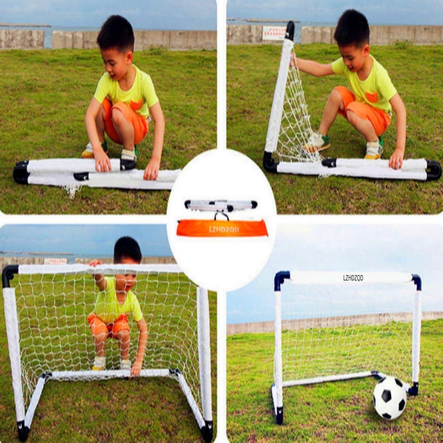 Fußballtor Klappbar Mini Kinder 60x45cm 115x80cm weiß tor+ fußball