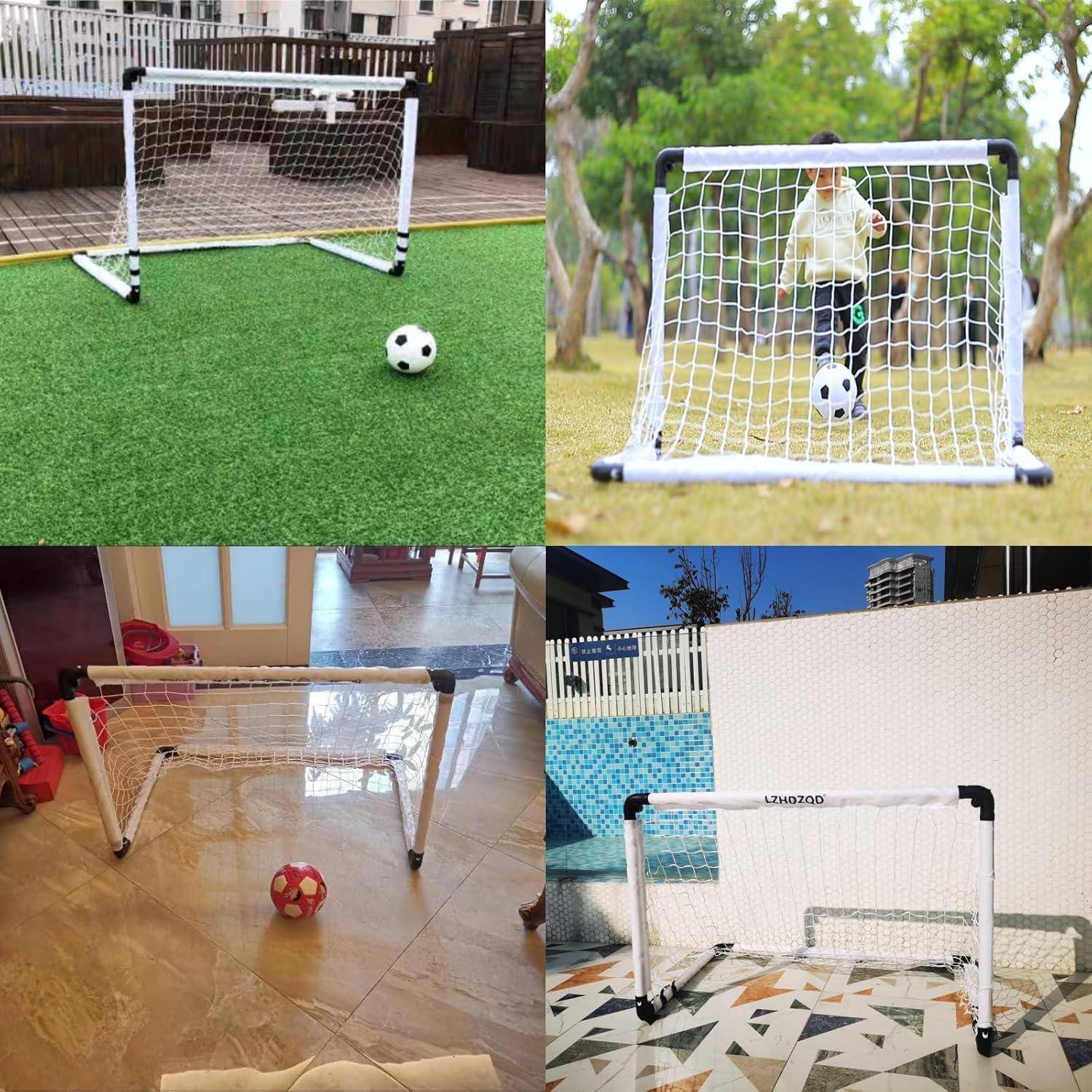 Fußballtor Klappbar Mini Kinder 60x45cm 115x80cm weiß tor+ fußball