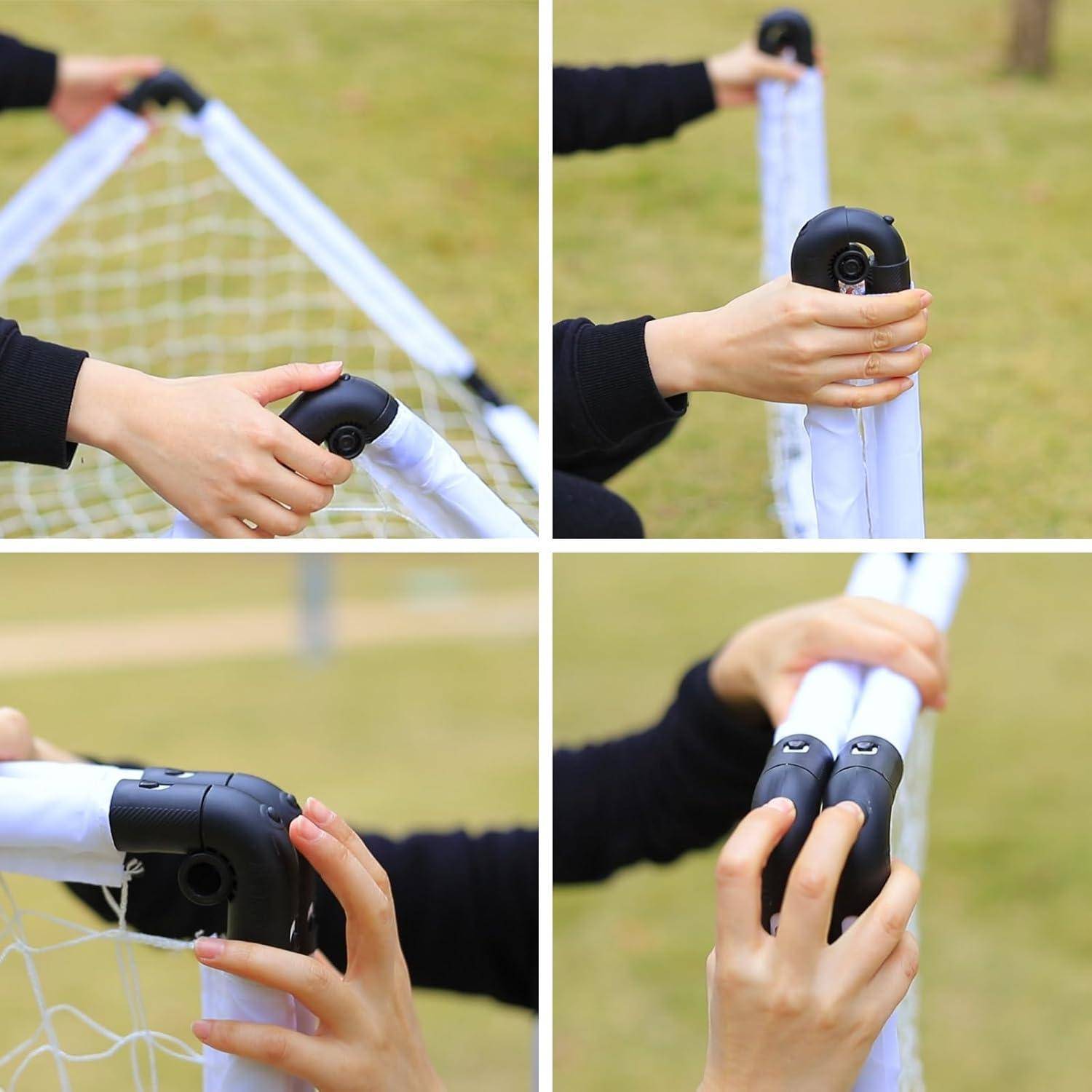 Fußballtor Klappbar Mini Kinder 60x45cm 115x80cm weiß tor+ fußball