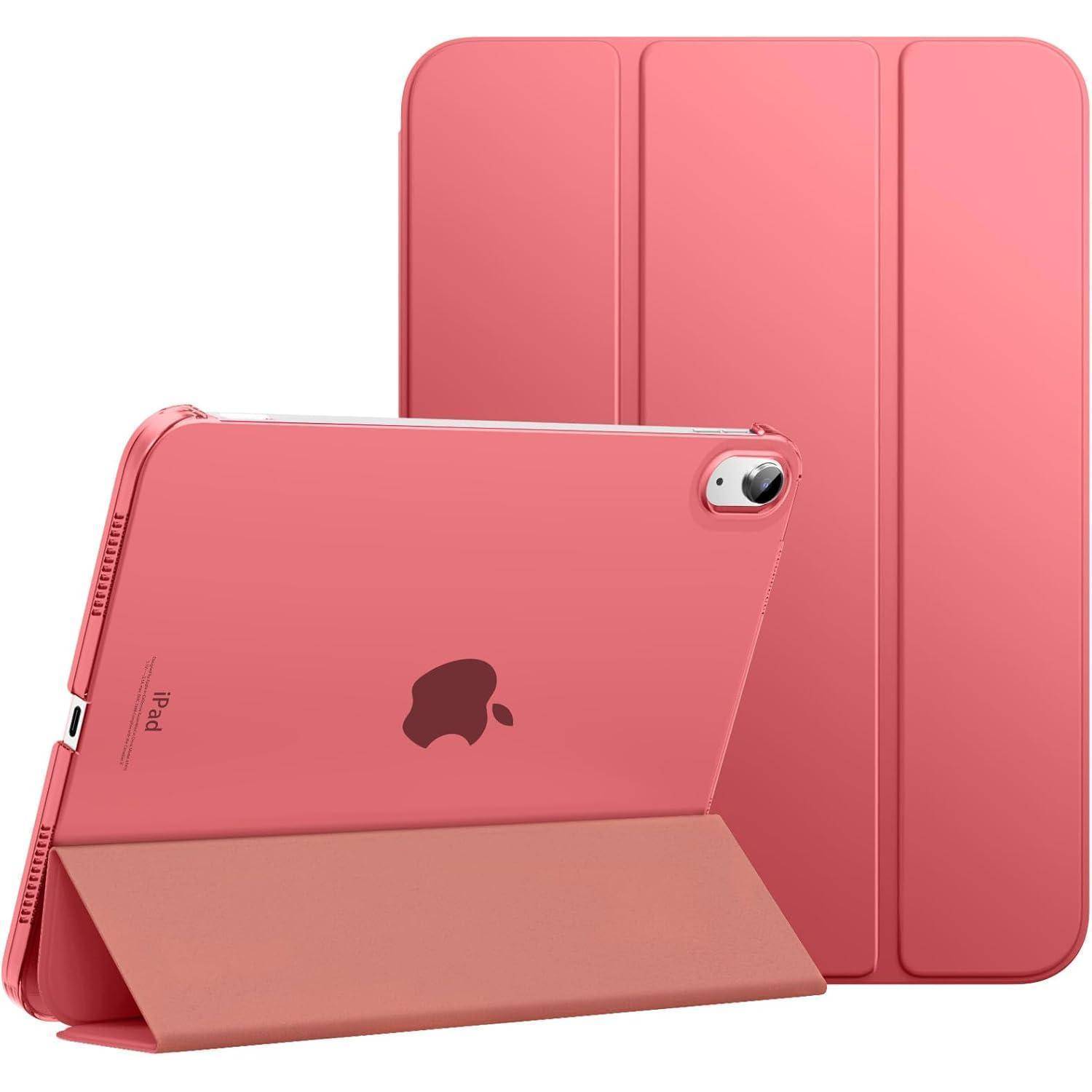 Hülle iPad 11 10 Schutzhülle PC Transparent Stand Guava Farbe
