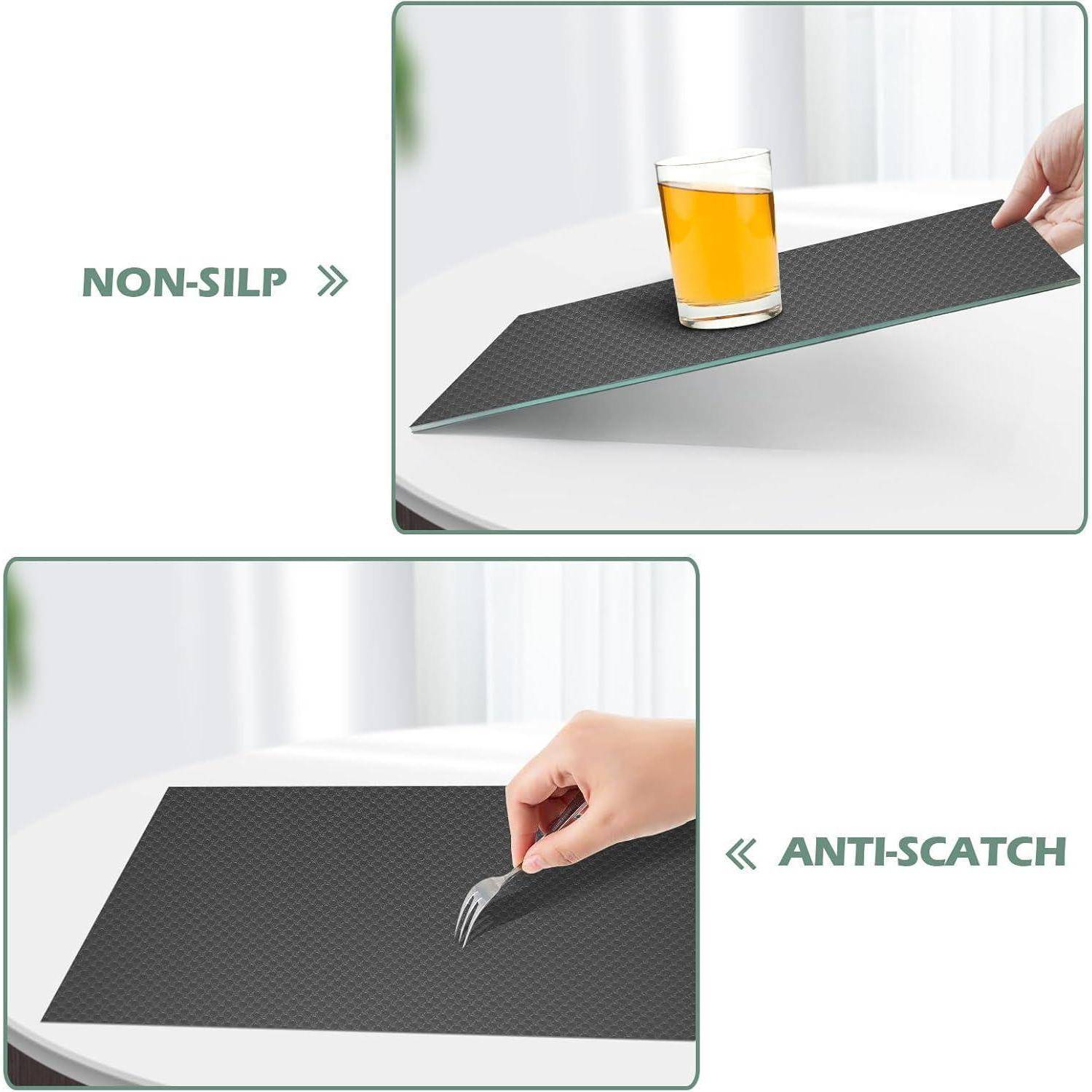Schubladenmatte EVA wasserdicht antirutsch Grau 40B x 600L cm