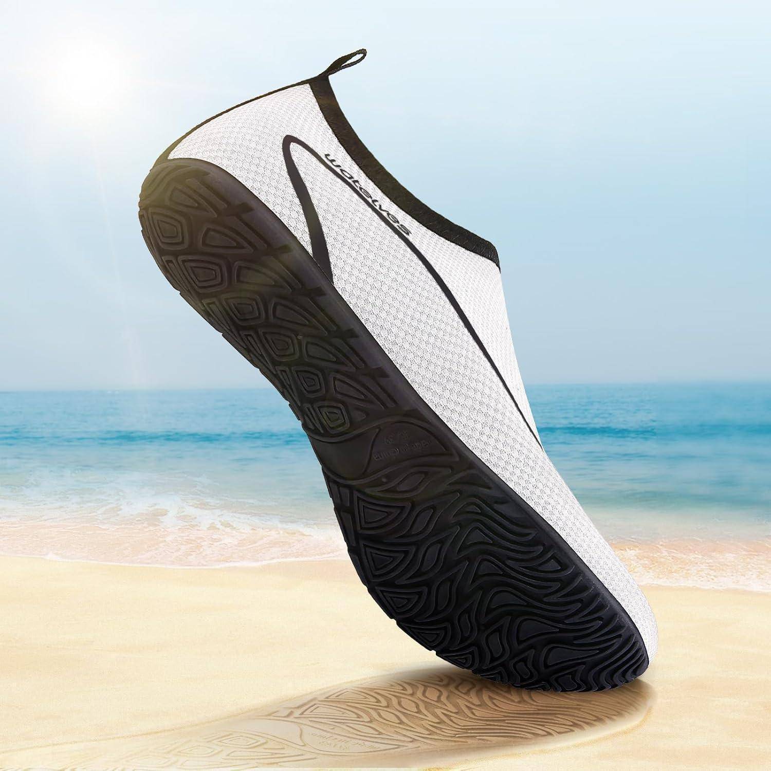 Wasserschuhe Aquaschuhe Strandschuhe Unisex 40 41 EU A Linie Weiß