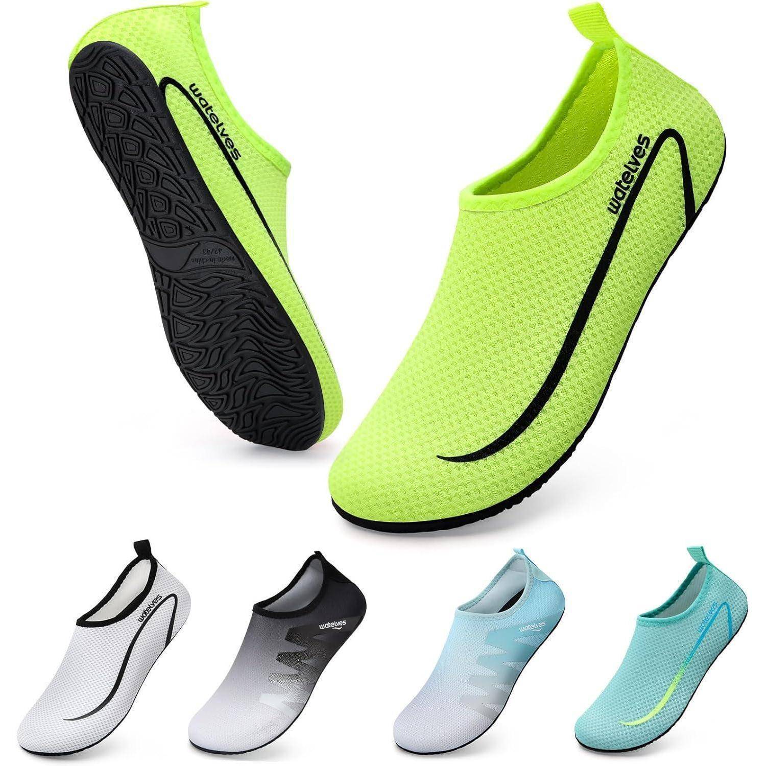 Wasserschuhe Aquaschuhe Badeschuhe Unisex Slip On 38 39 EU A Hellgrün