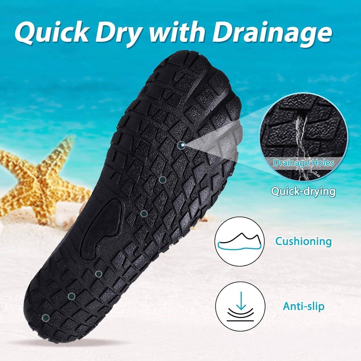 Wasserschuhe Strandschuhe Unisex Barfußschuhe Drainage 39 EU Lila