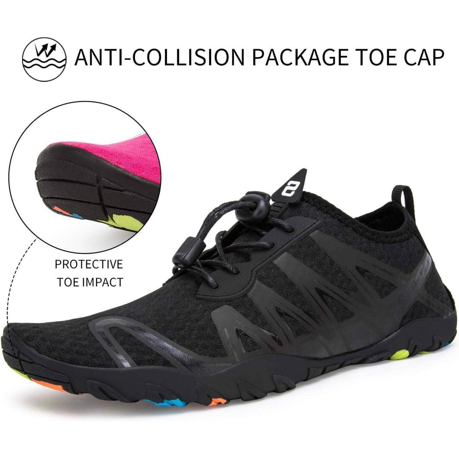 Strandschuhe Wasserschuhe Badeschuhe Rutschfest 43 EU S901 Schwarz