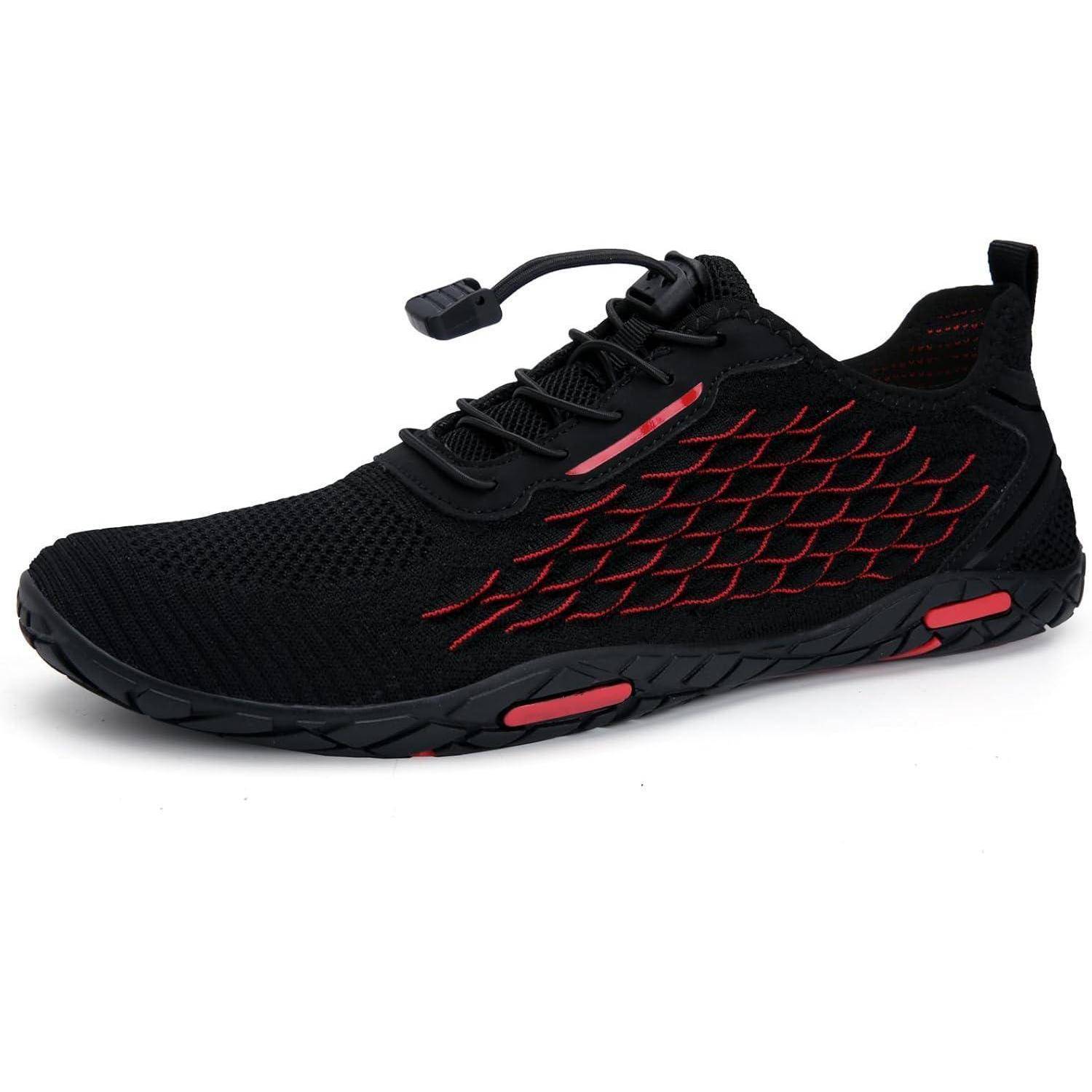Strandschuhe Damen Herren Wasserschuhe Rutschfest 44 EU 57 Schwarz Rot