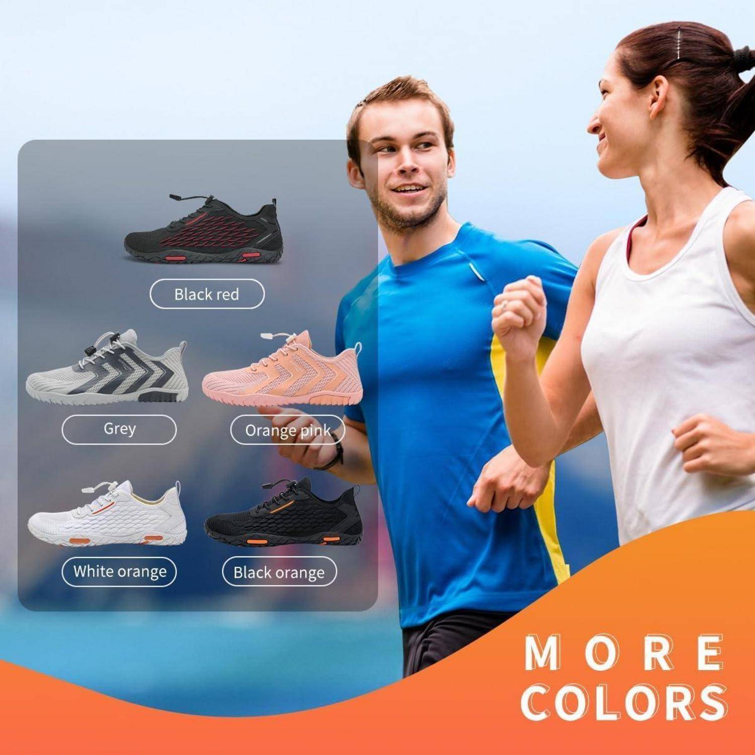 Strandschuhe Wasserschuhe Unisex rutschfest 42 EU 57 Schwarz Rot