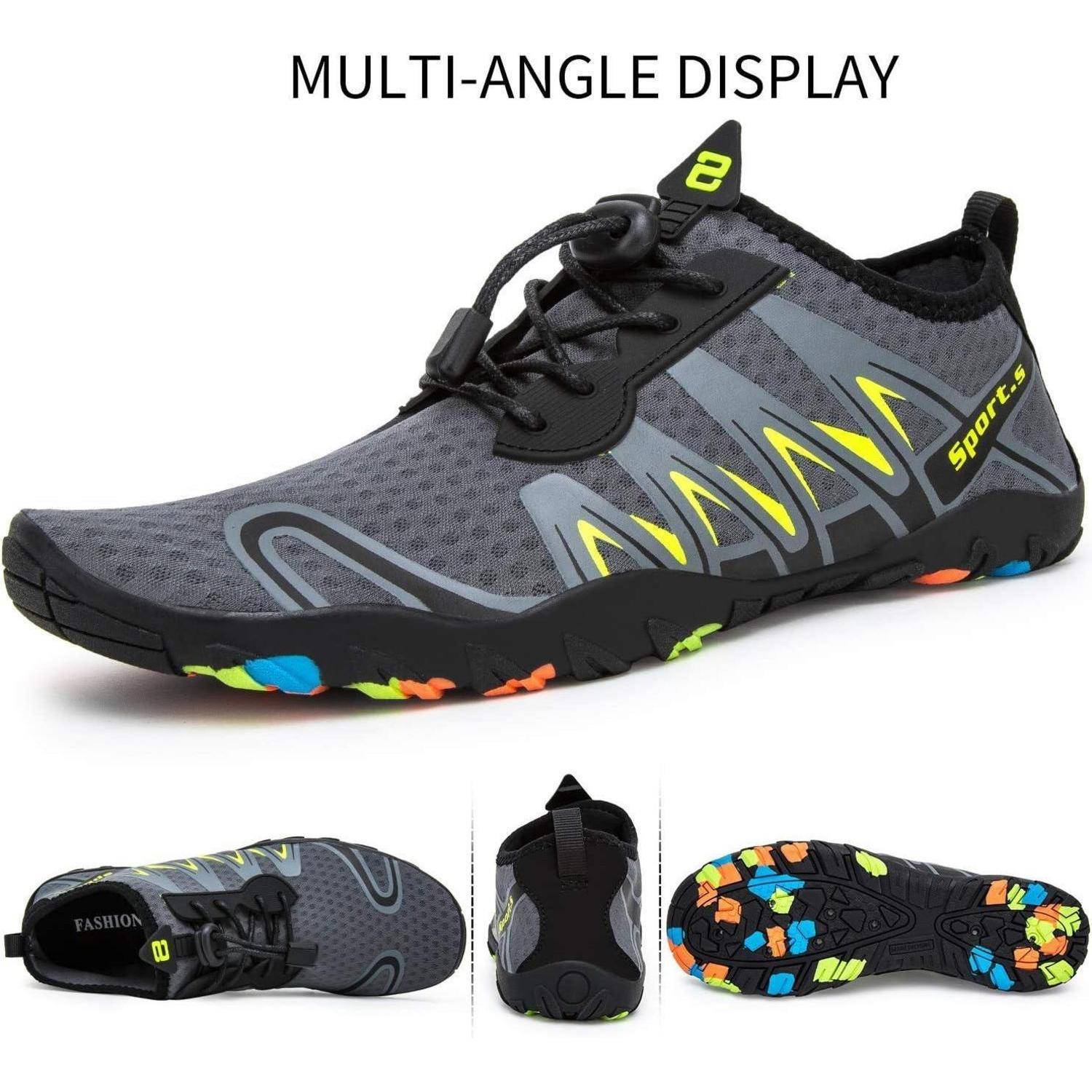 Strandschuhe Wasserschuhe Damen Herren rutschfest 40 EU S901 Grau