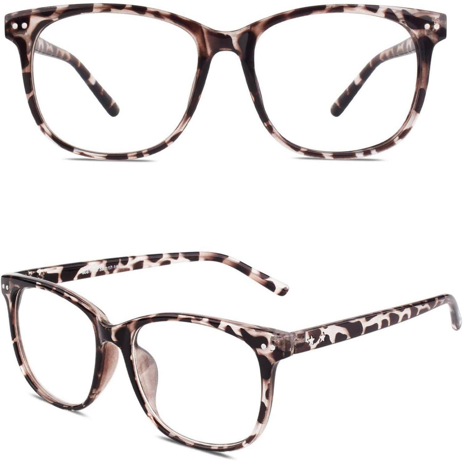 Hornbrille Nerdbrille Damen Herren UV400 1.1 Tofu Farbe