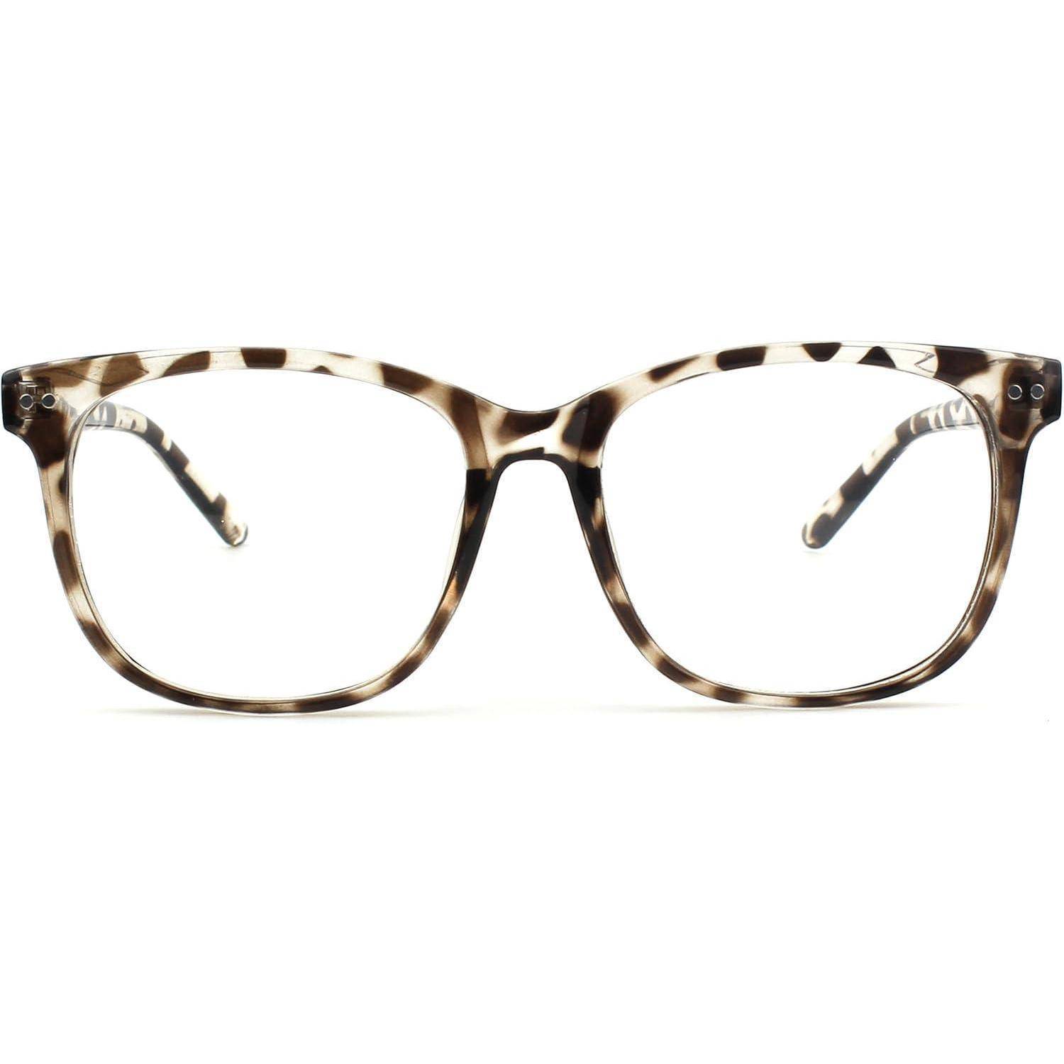 Hornbrille Nerdbrille Damen Herren UV400 1.1 Tofu Farbe
