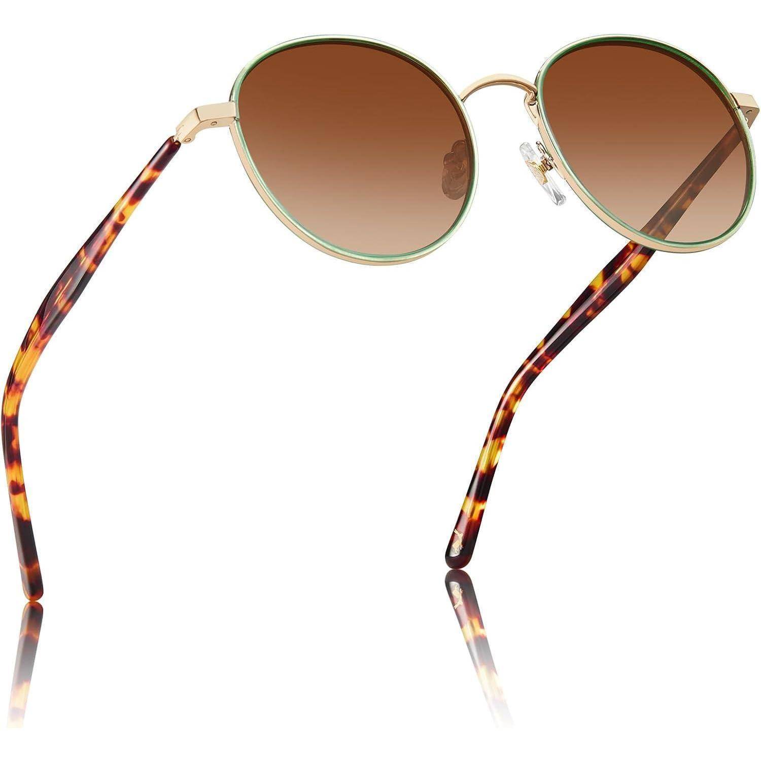 Sonnenbrille Damen Polarisiert UV Schutz V5-farbverlauf Braun