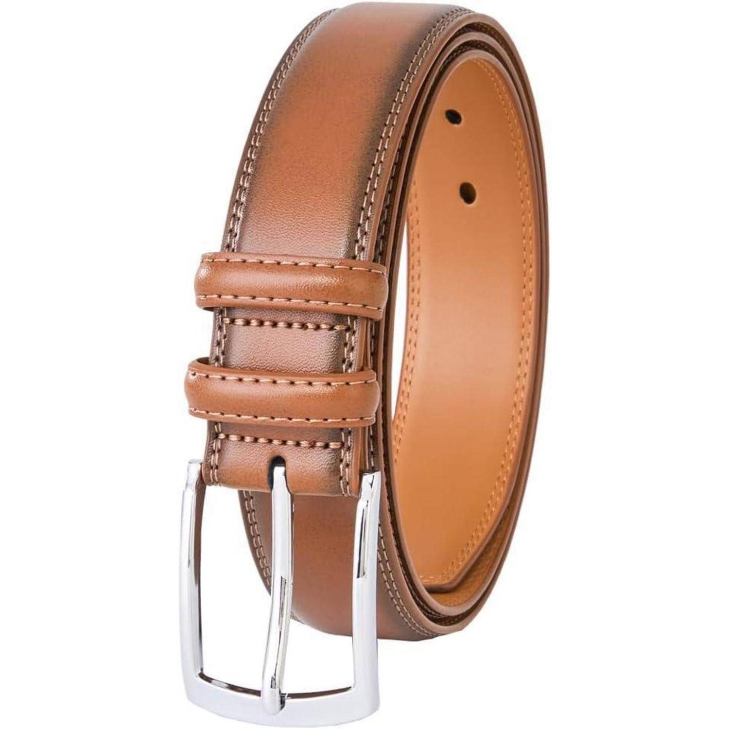 Ledergürtel Herren 35mm Braun-02 Taille 34W-37W=Länge 110cm