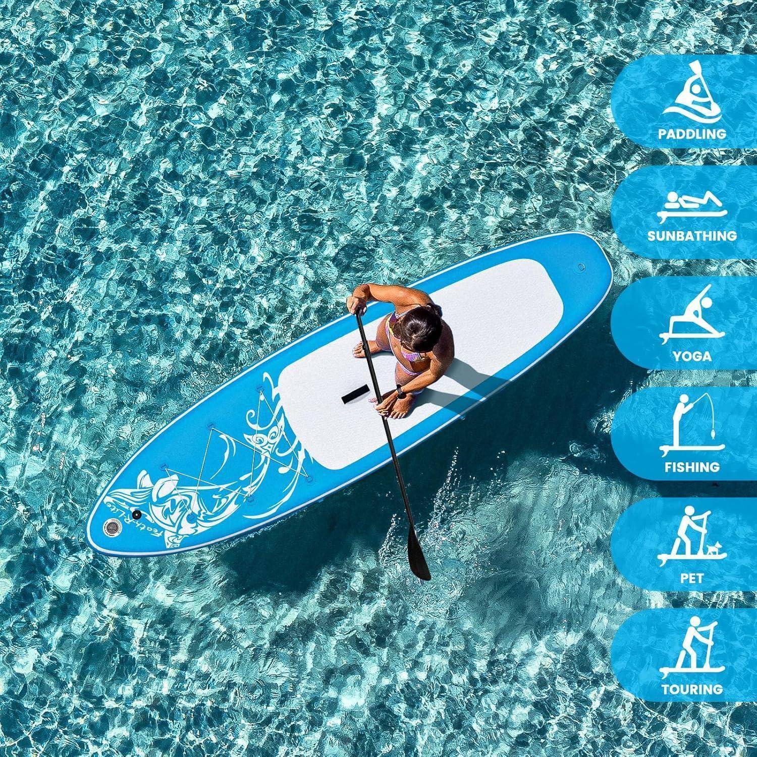 SUP Board Erwachsene Paddel Tasche Pumpe Blue R