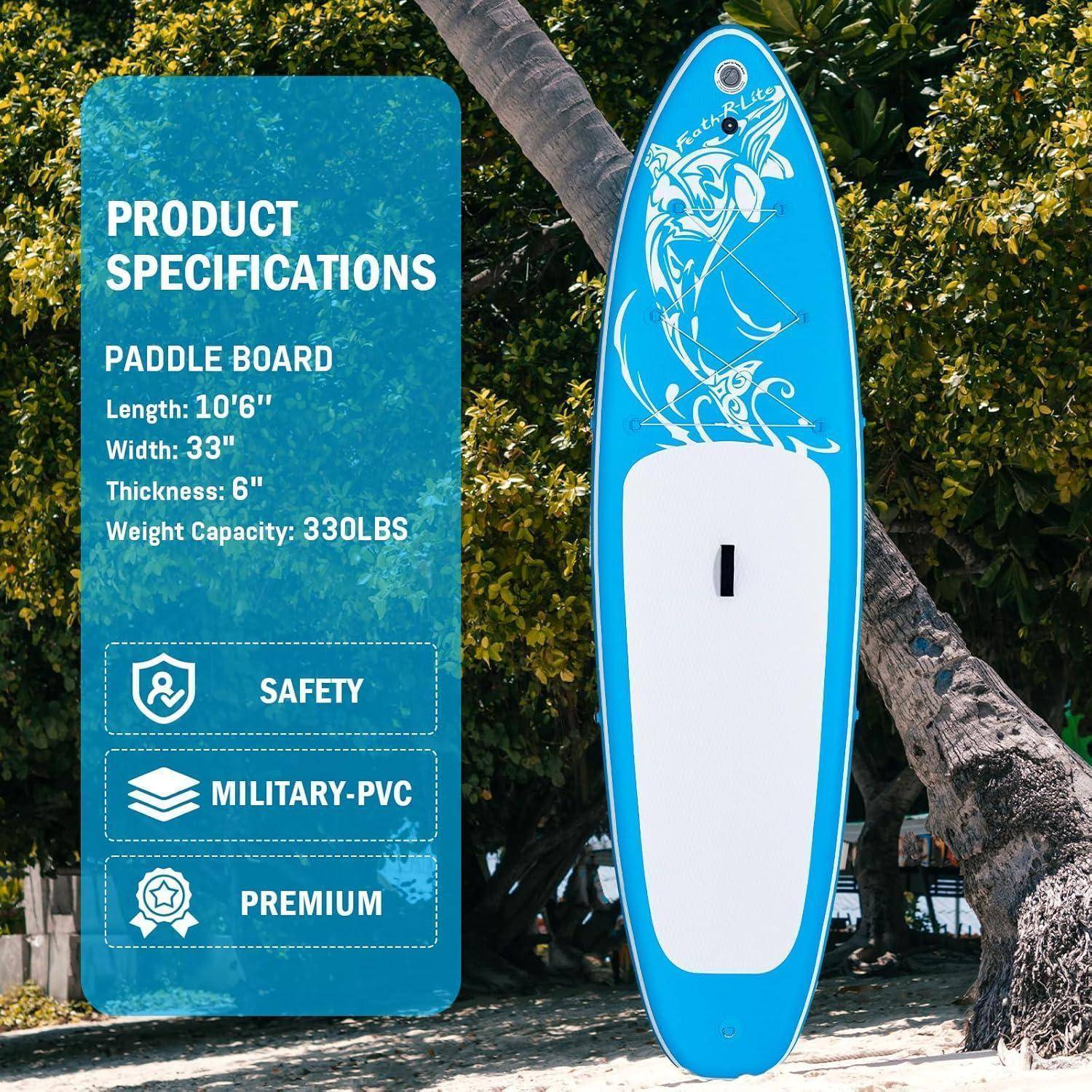 SUP Board Erwachsene Paddel Tasche Pumpe Blue R
