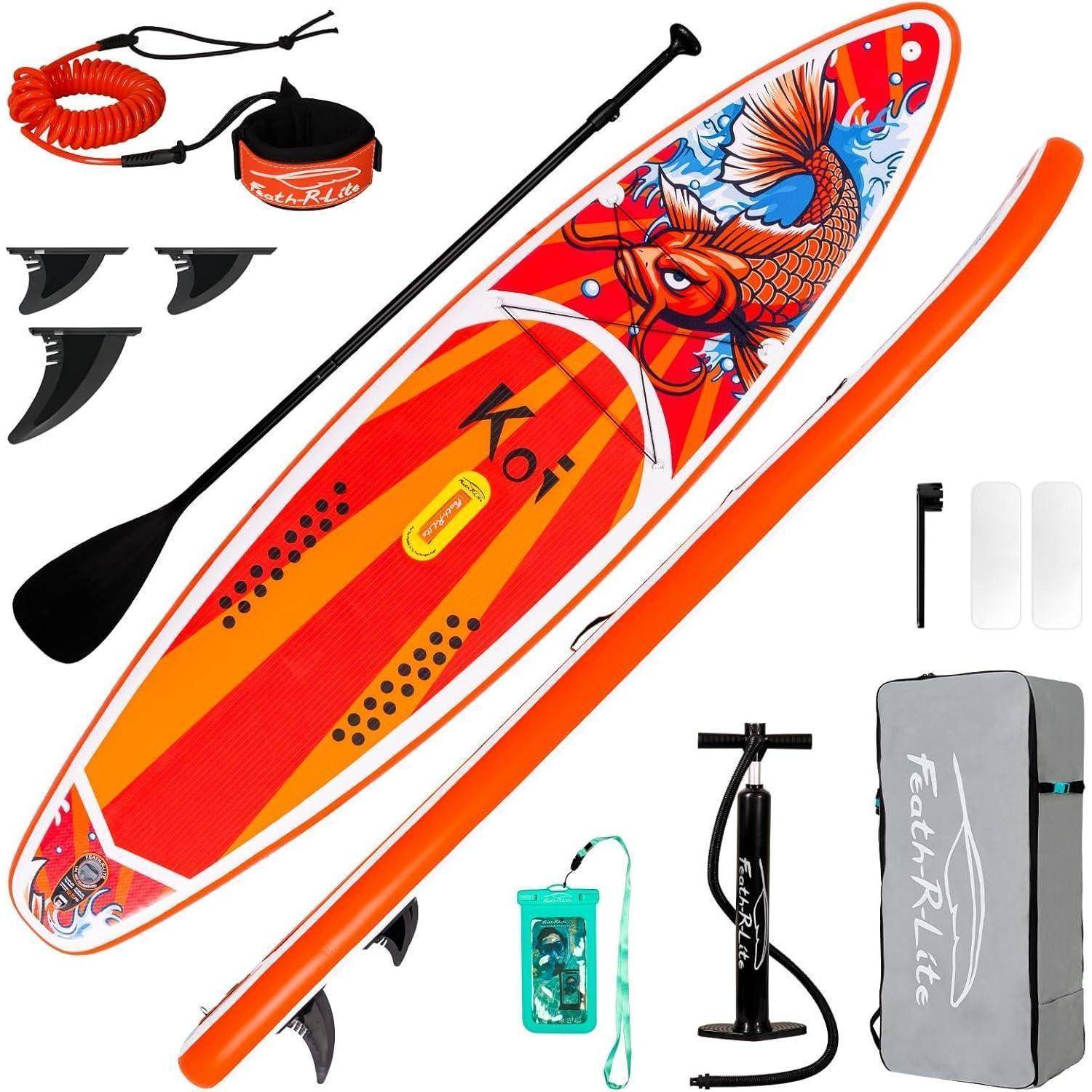 SUP Board aufblasbar 10 11 2 Personen Zubehör 11'6 KOI ELITE ROT