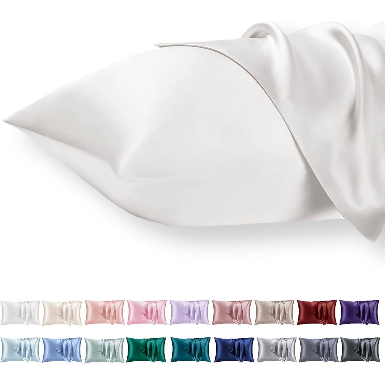 Kissenbezug Satin 2er Set 40x80 Zip Curly Haar Ivory 40x80cm Cream