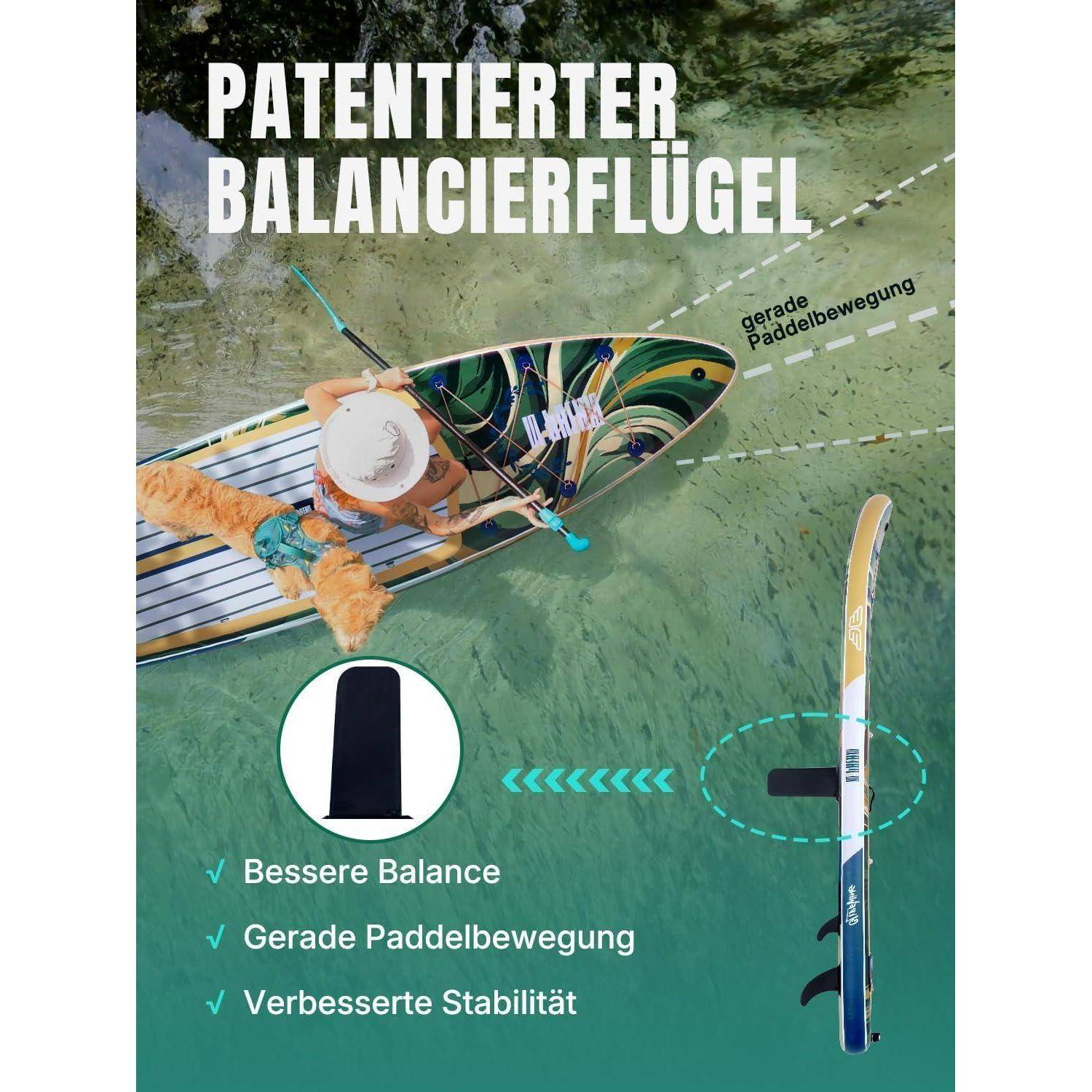 Stand Up Paddle Board Familien Coastal Tide mit dem Balanceflügel