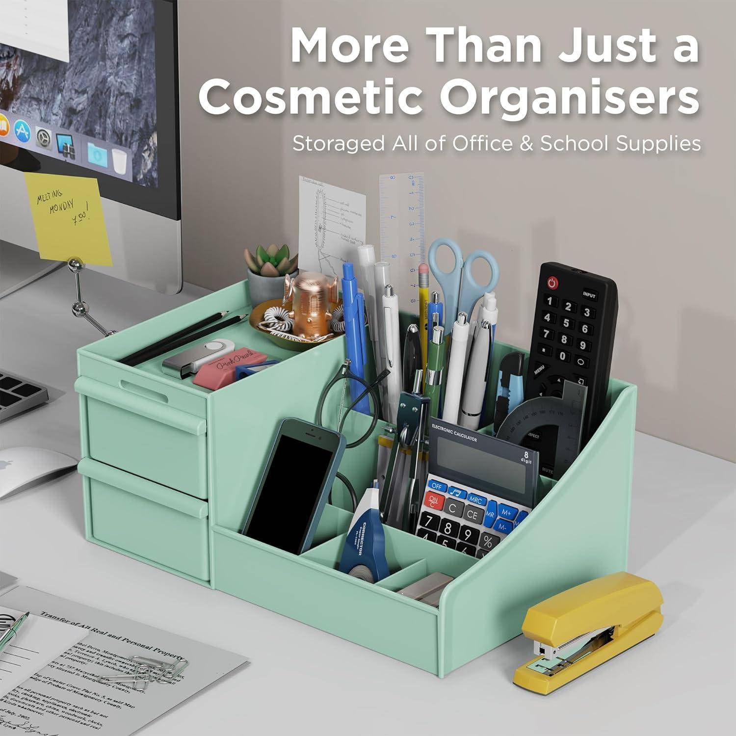 Kosmetik Organizer Schubladen Schminktisch Badezimmer Grün