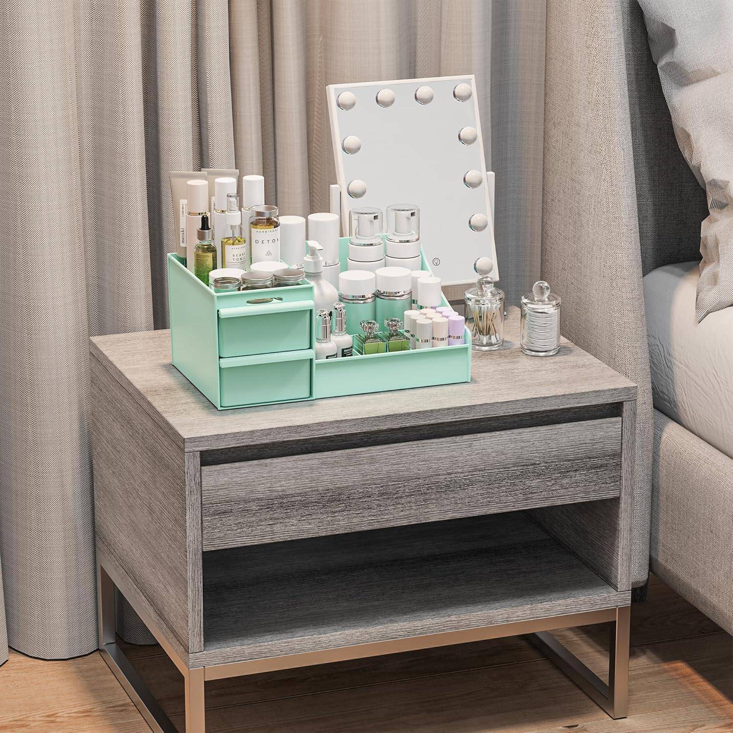 Kosmetik Organizer Schubladen Schminktisch Badezimmer Grün
