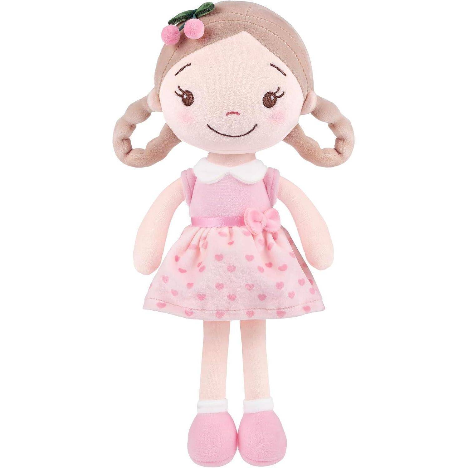 Babypuppe Plüsch 12 Zoll Puppengeschenk Mädchen 30 cm Kirschmädchen