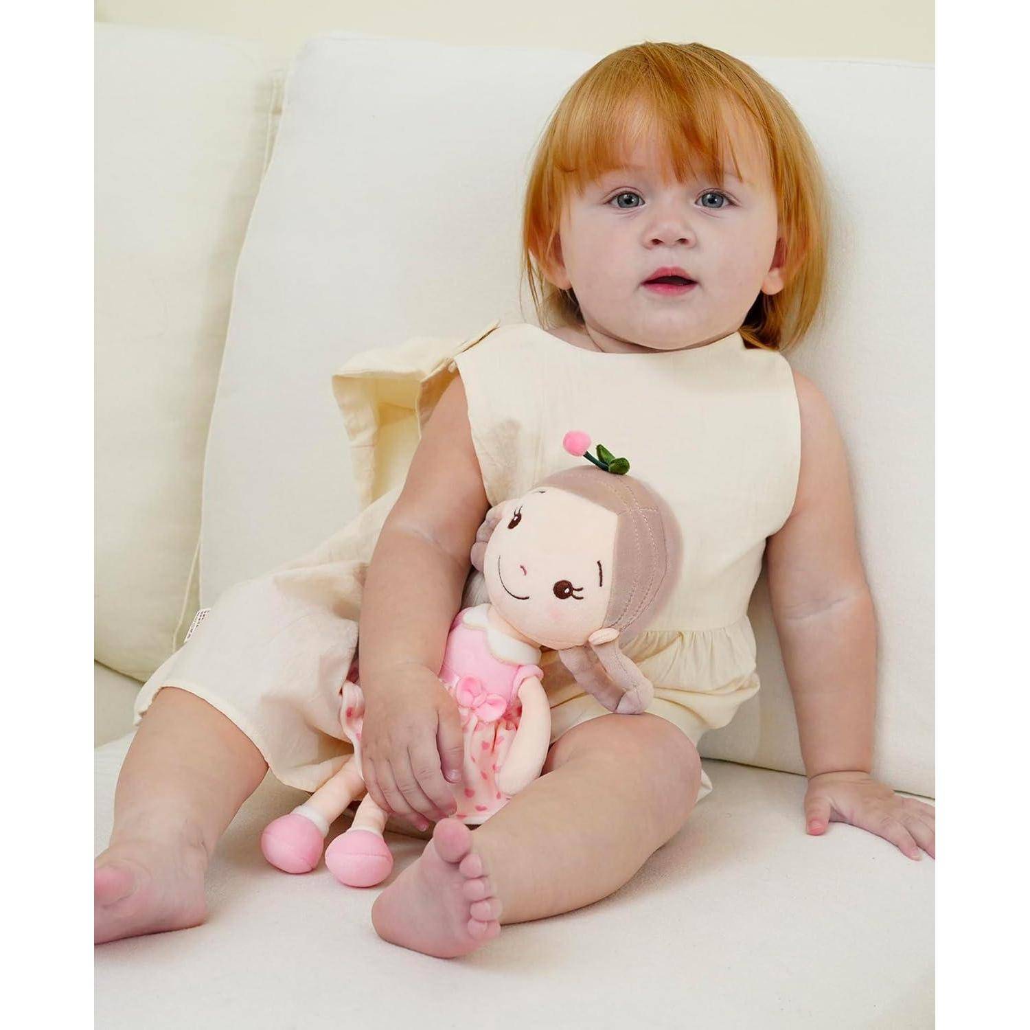 Babypuppe Plüsch 12 Zoll Puppengeschenk Mädchen 30 cm Kirschmädchen