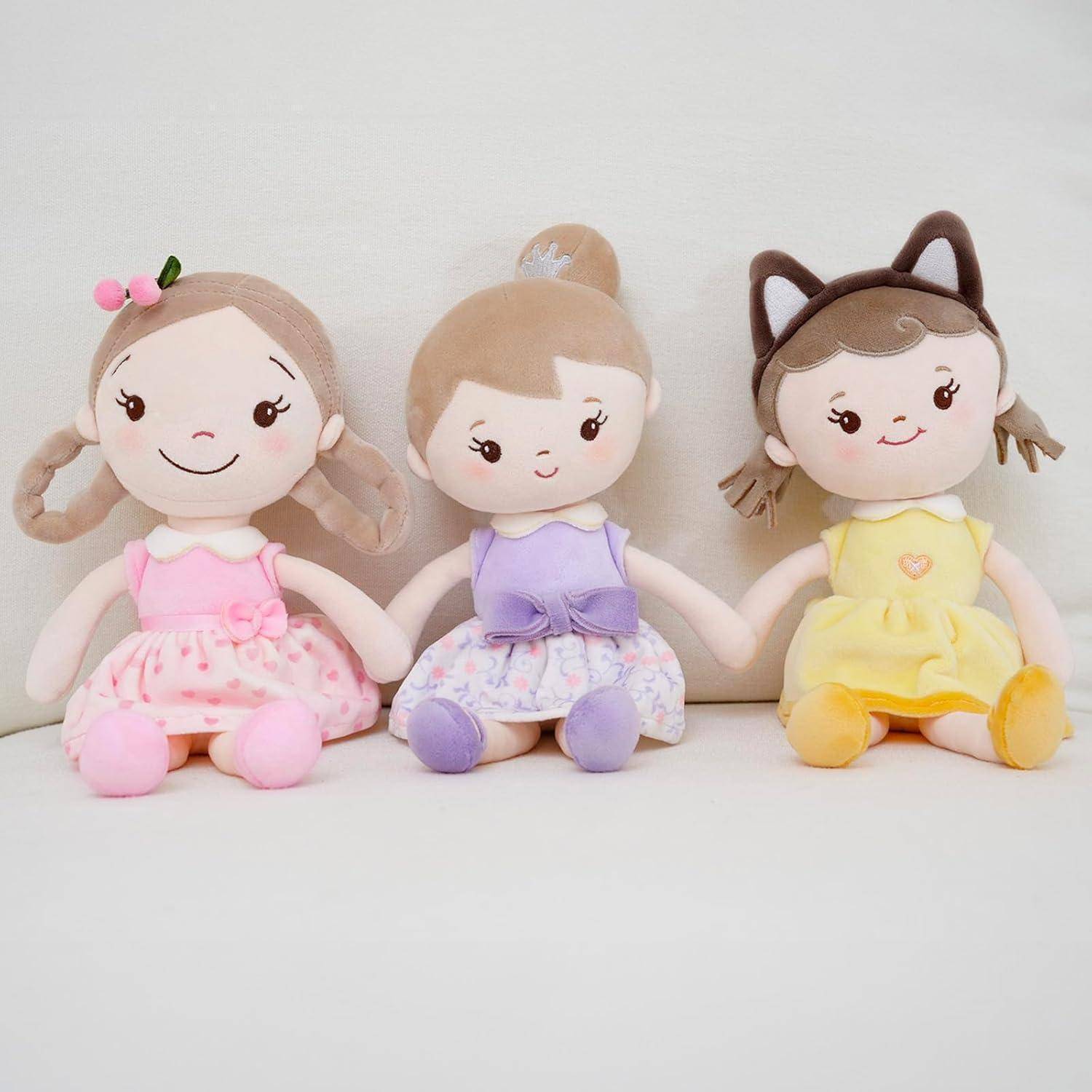 Babypuppe Plüsch 12 Zoll Puppengeschenk Mädchen 30 cm Kirschmädchen