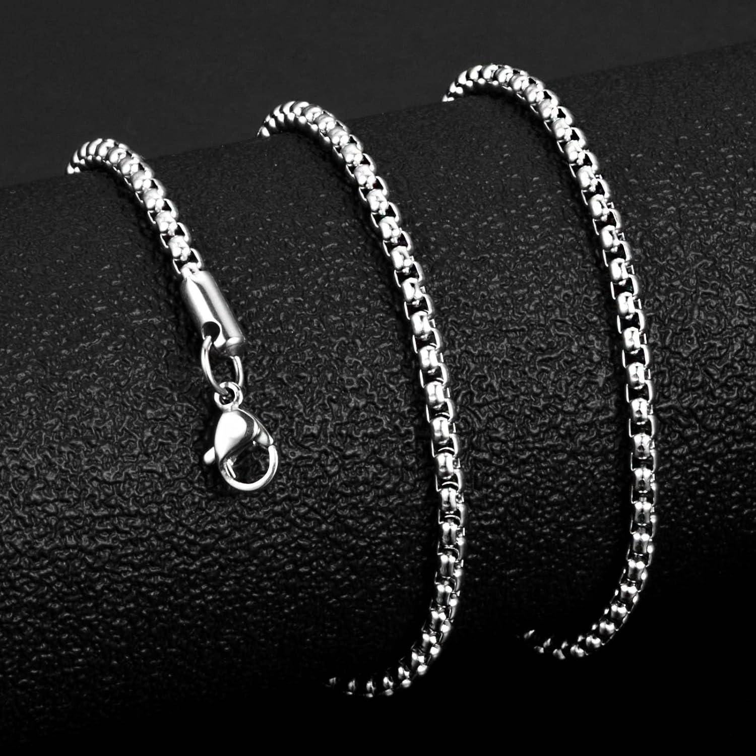 Halskette Edelstahl Silber Damen 80.0 Zentimeter Breite 2.5mm 1 Stücke