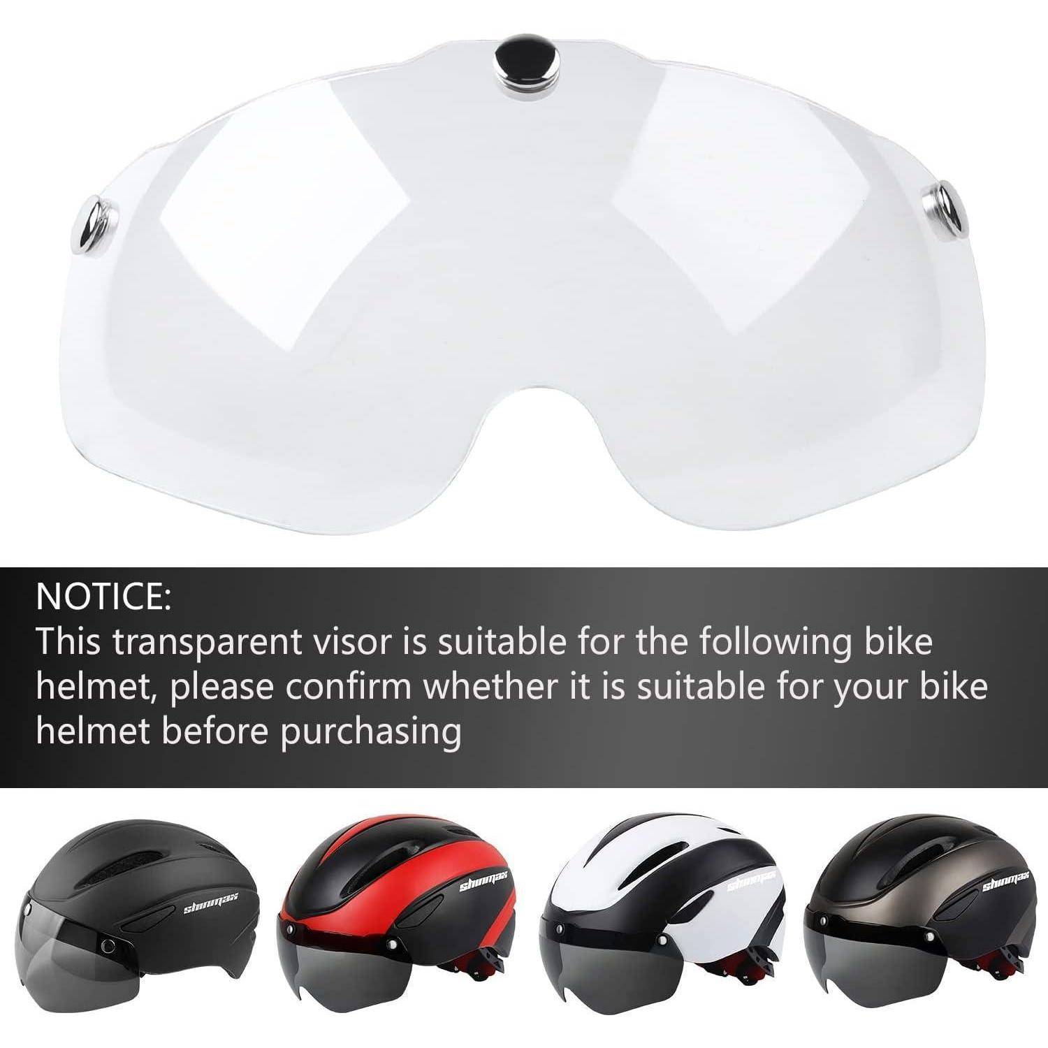 Fahrradhelm Visier abnehmbar magnetisch Rennrad MTB Transparent Visier